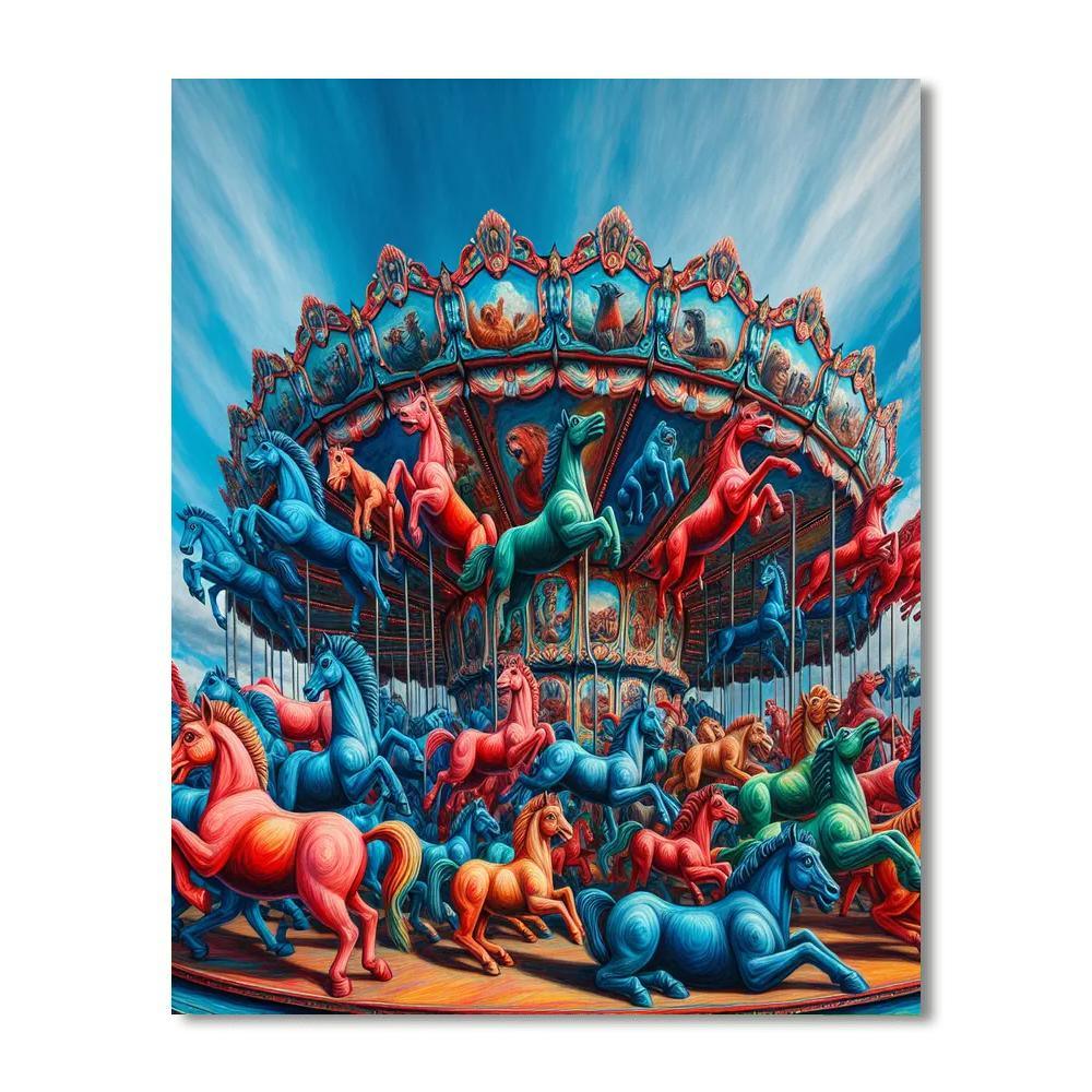 Merry-go-round Magic Paint By Color