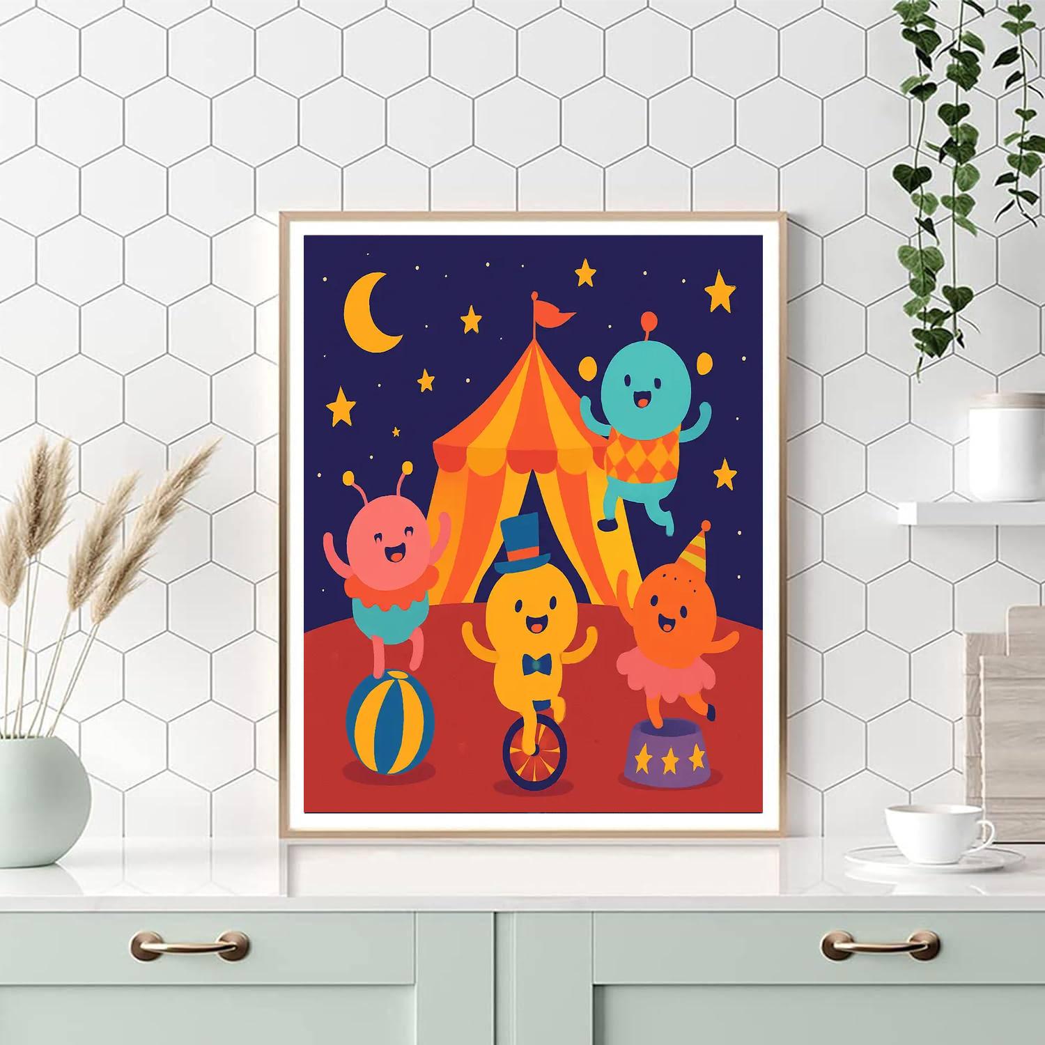 Cosmic Circus Show Paint By Number