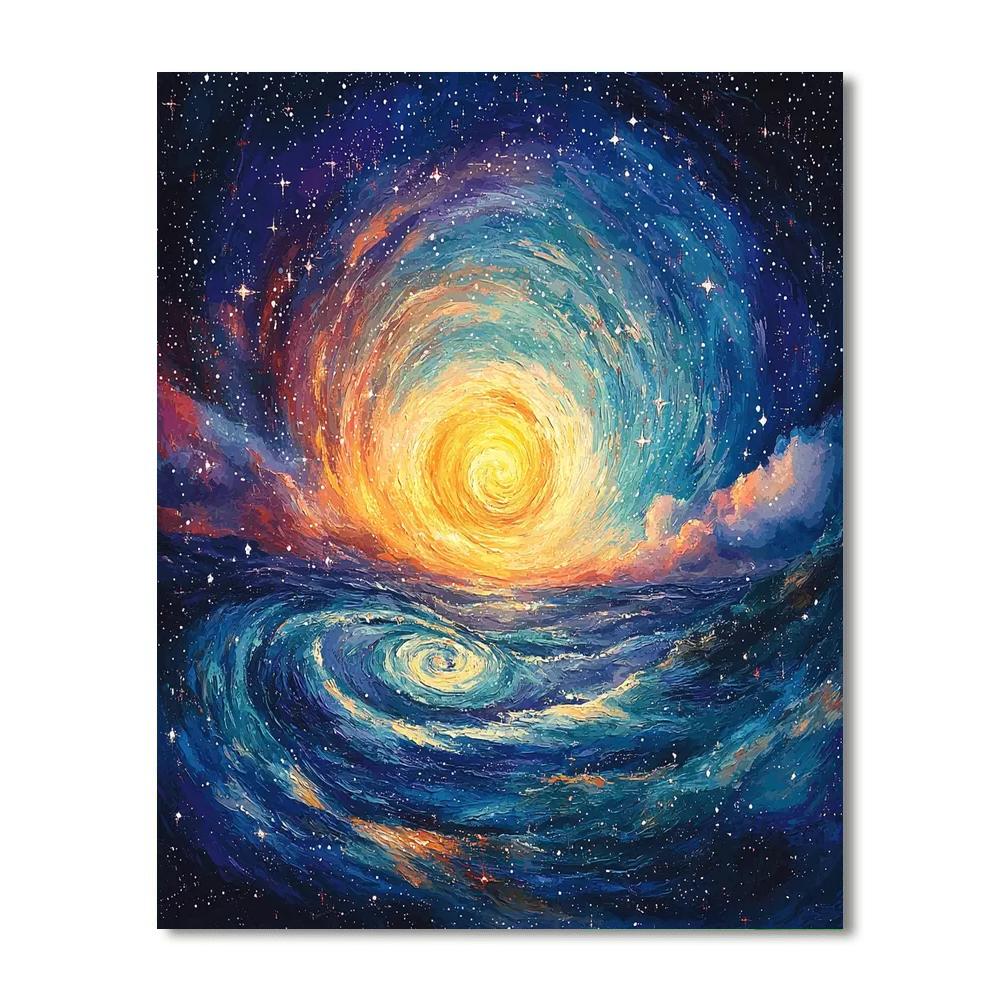 Vincent Van Gogh Inspired Starry Exploration  Paint By Numbers Kits