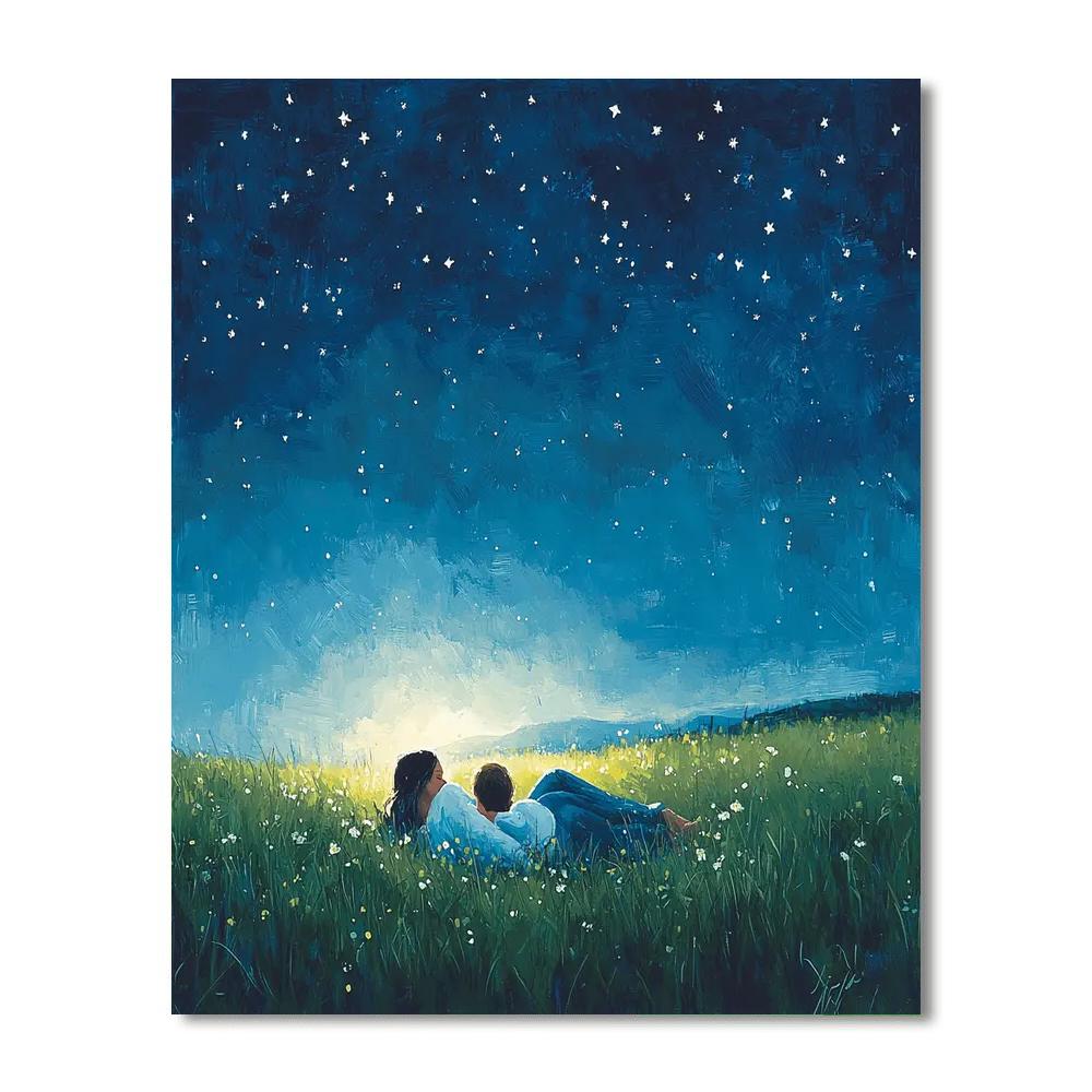 Dreams Under Stars DIY Paint By Numbers