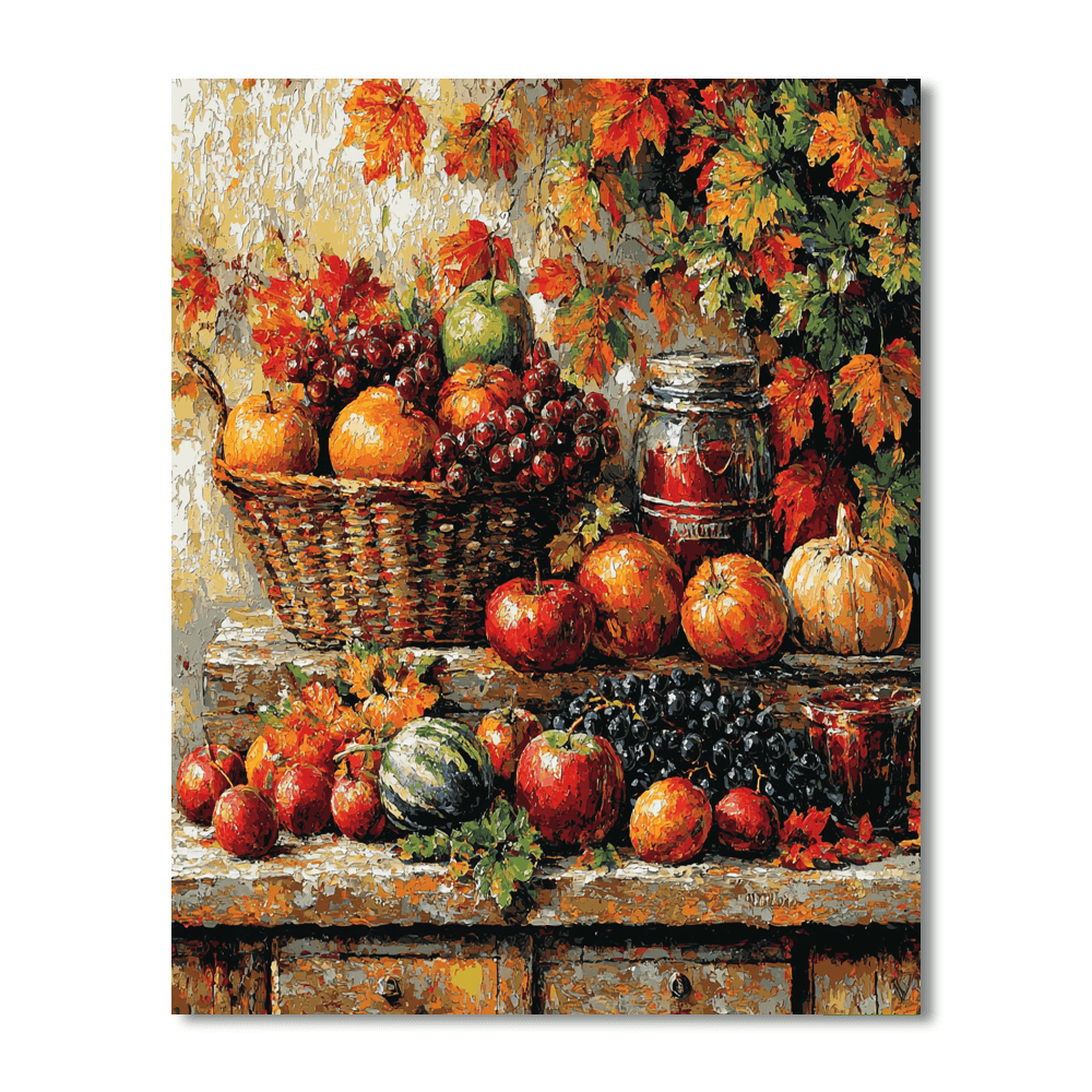 Paul Cézanne Inspired Rustic Harvest  Paint By Numbers Art