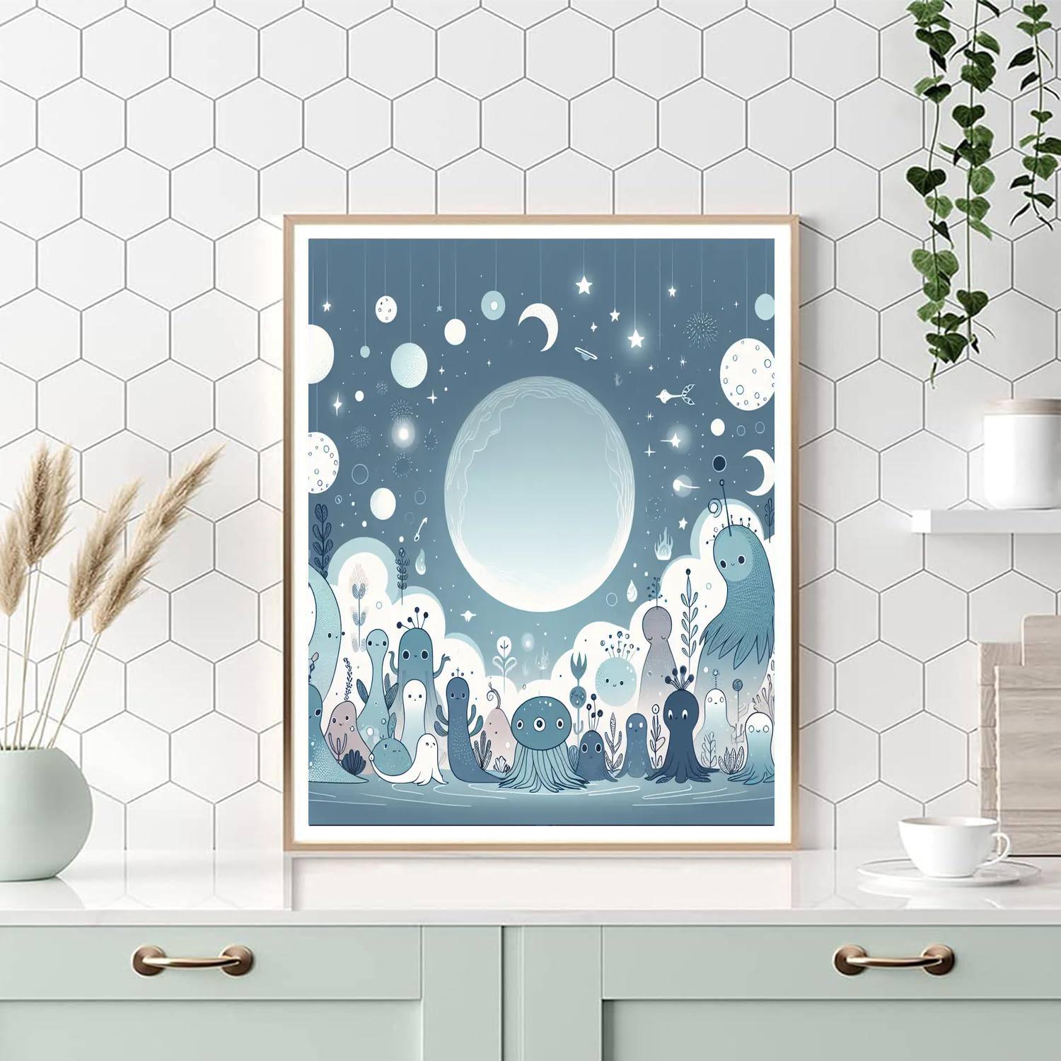 Lunar Lagoon Painting By Numbers Kit