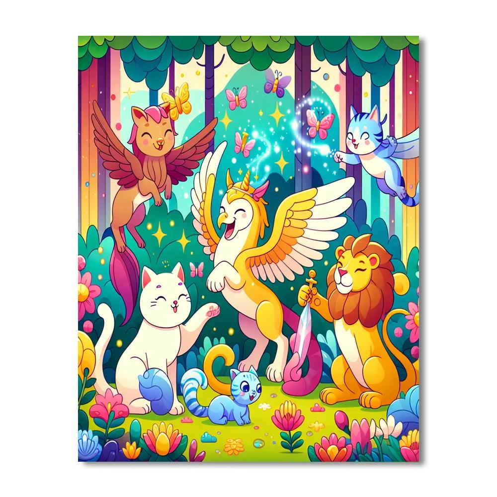 Fantasy Animals Numbered Painting Kits