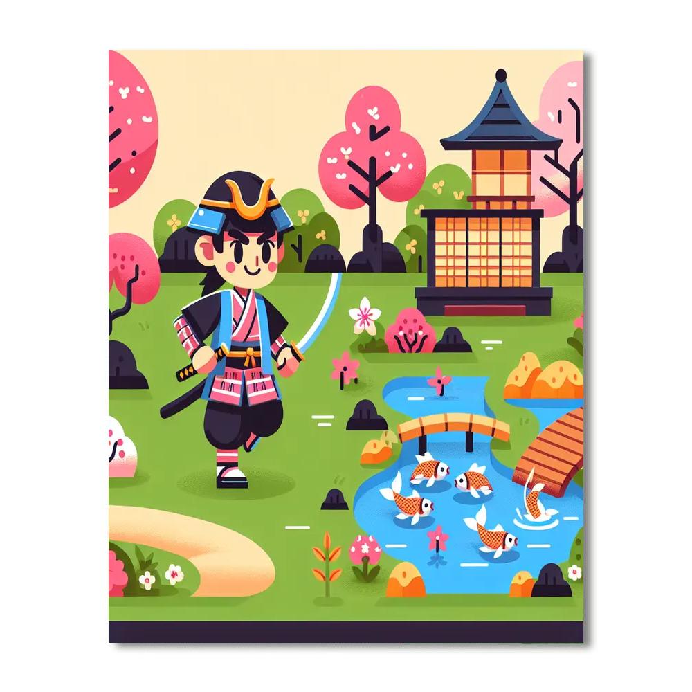 Legend Of The Samurai Warrior Number Painting