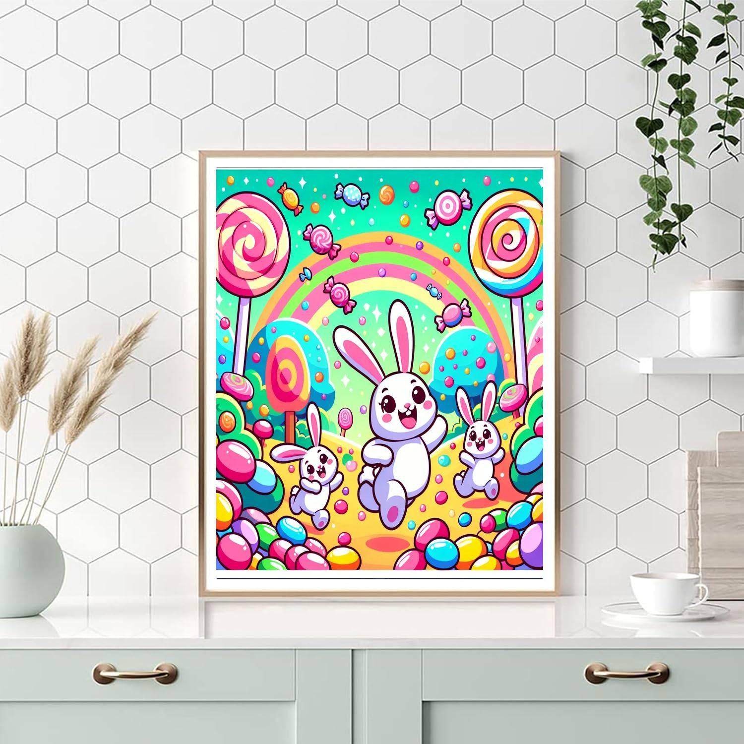 Bubblegum Bunnyland Paint By Number