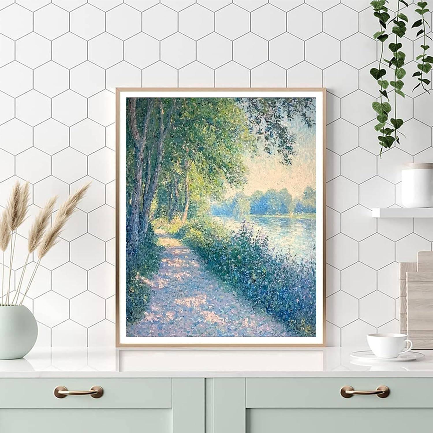 Claude Monet Inspired The Harmony Of Nature  Numbered Painting Kits