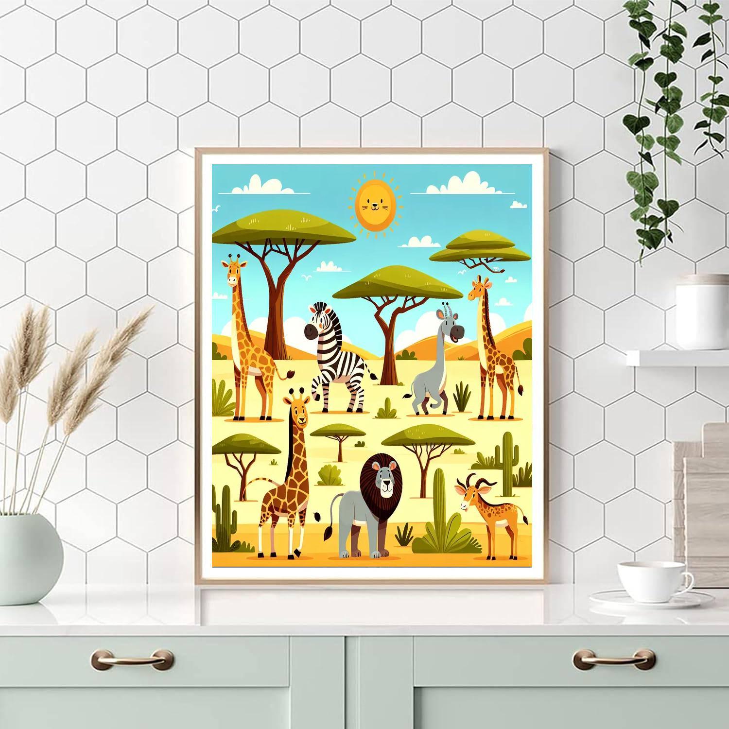 Sunlit Safari Serenade Paint By Number