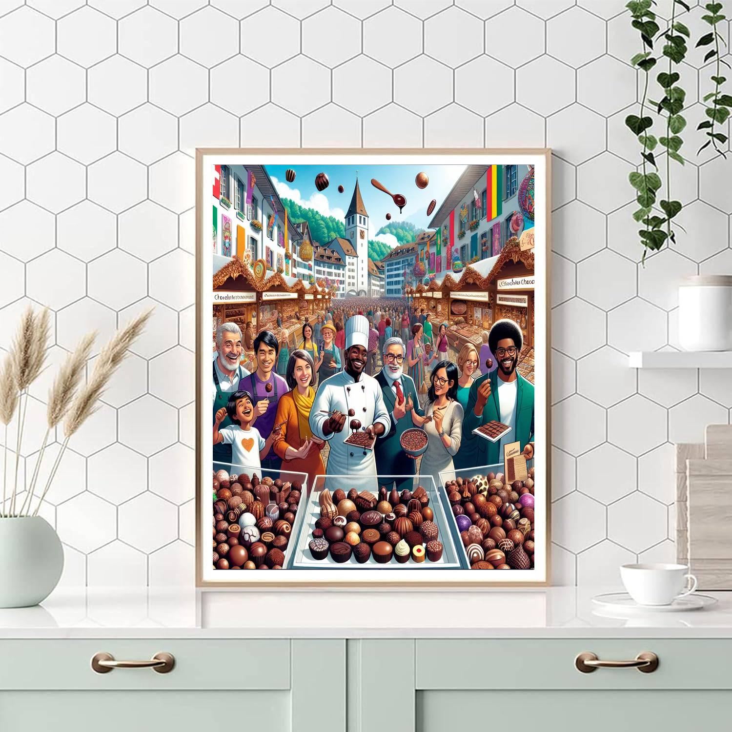 Chocolate Festival - Switzerland Paint By Color