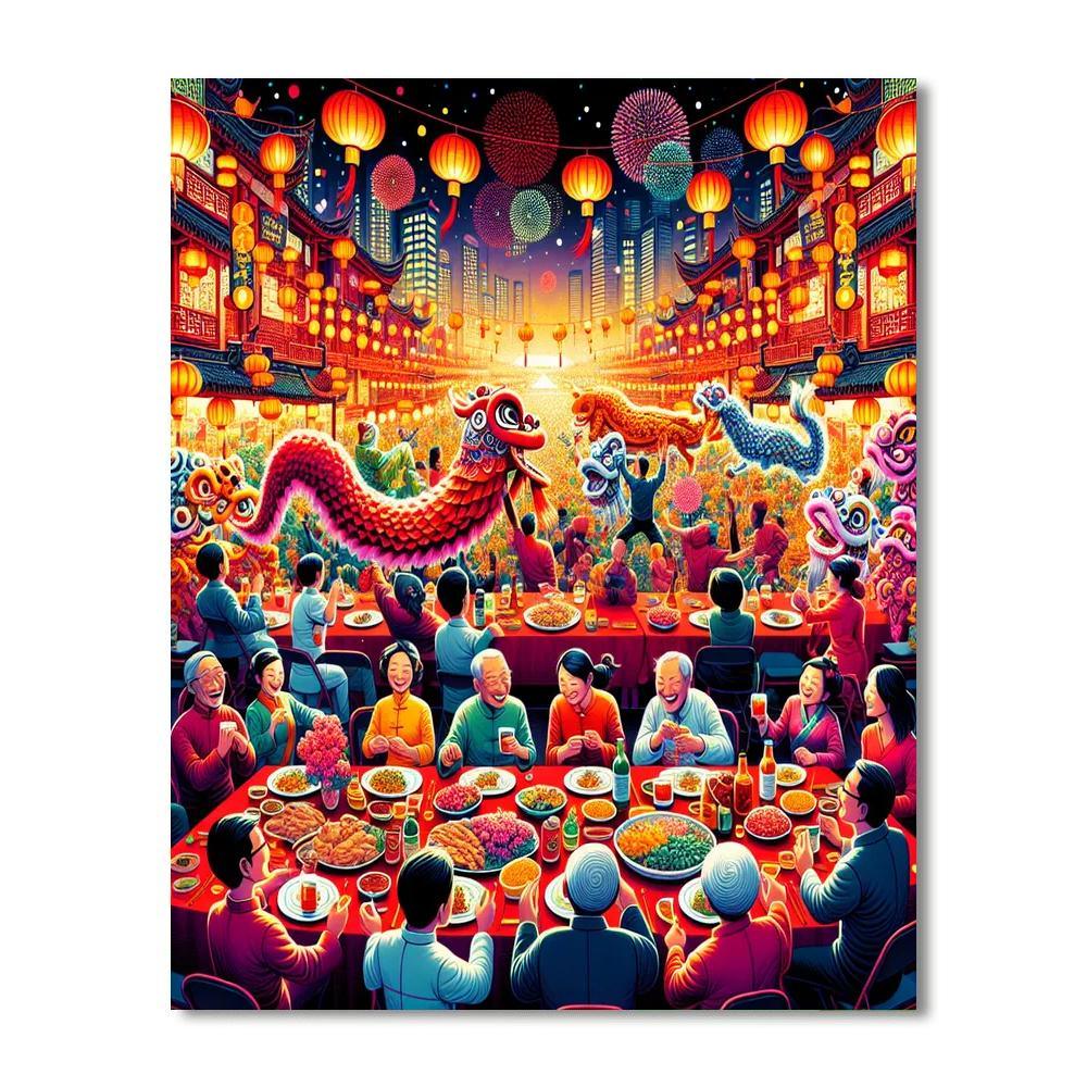 Spring Festival - China Paint By Numbers Kits