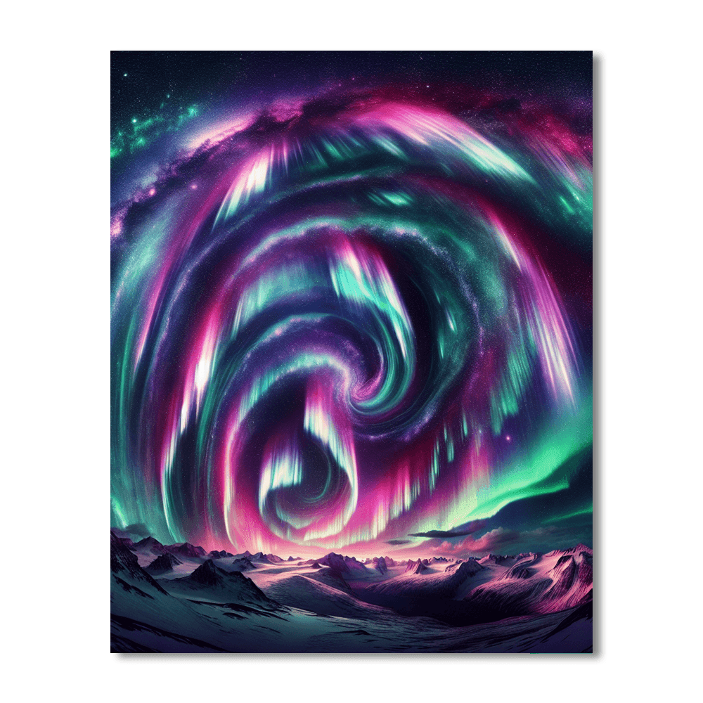 Fantasy Aurora Skies Paint By Number