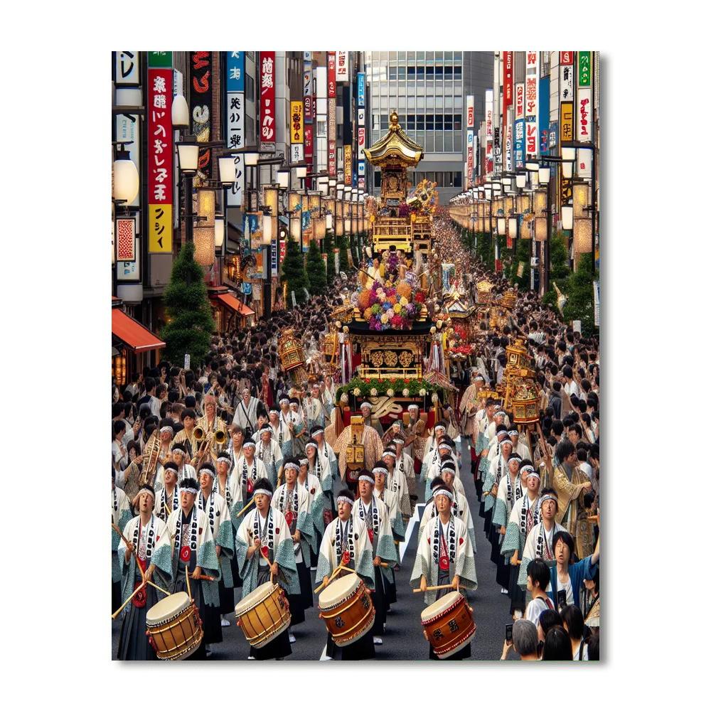 Kanda Matsuri - Japan Paint By Numbers Art
