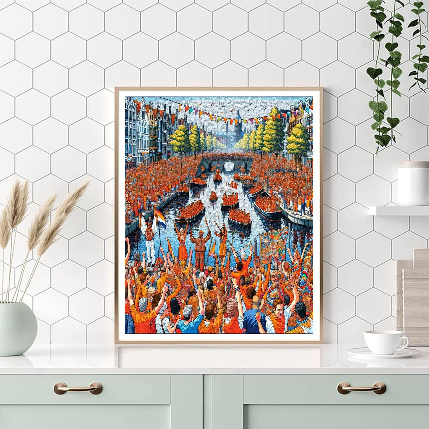 Koninginnedag (king's Day) - Amsterdam, Netherlands Paint By Number