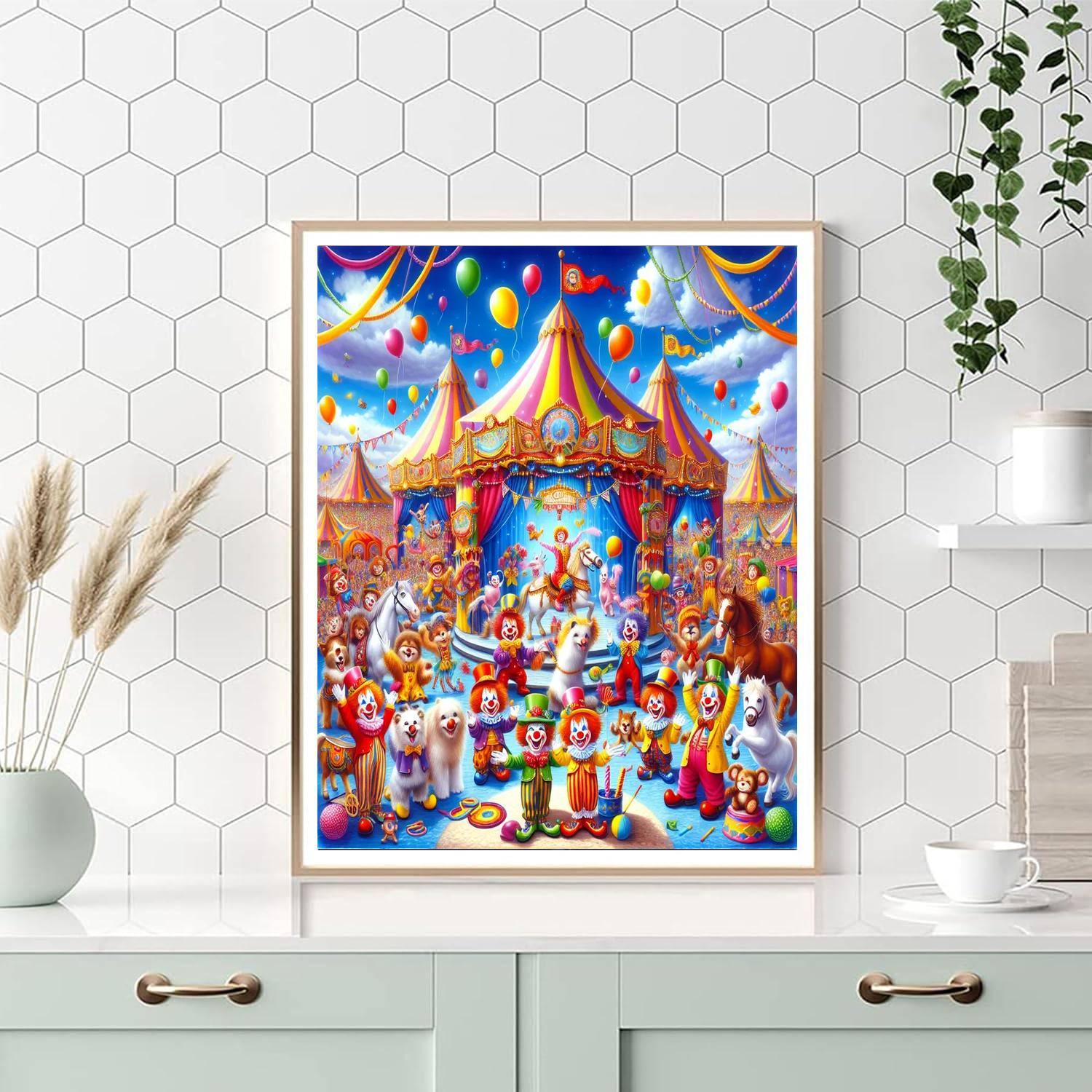 Circus Fantasy For Kids Numbered Painting Kits