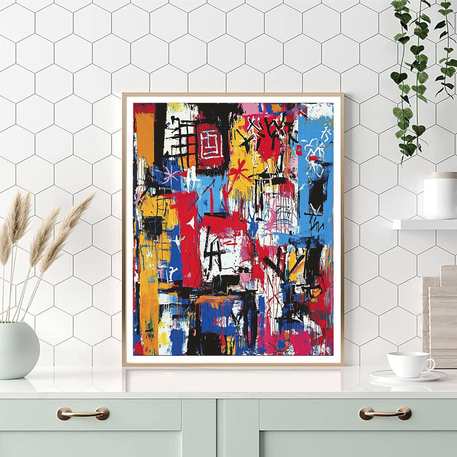 Jean-Michel Basquiat Inspired Coded Connections  Paint By Numbers