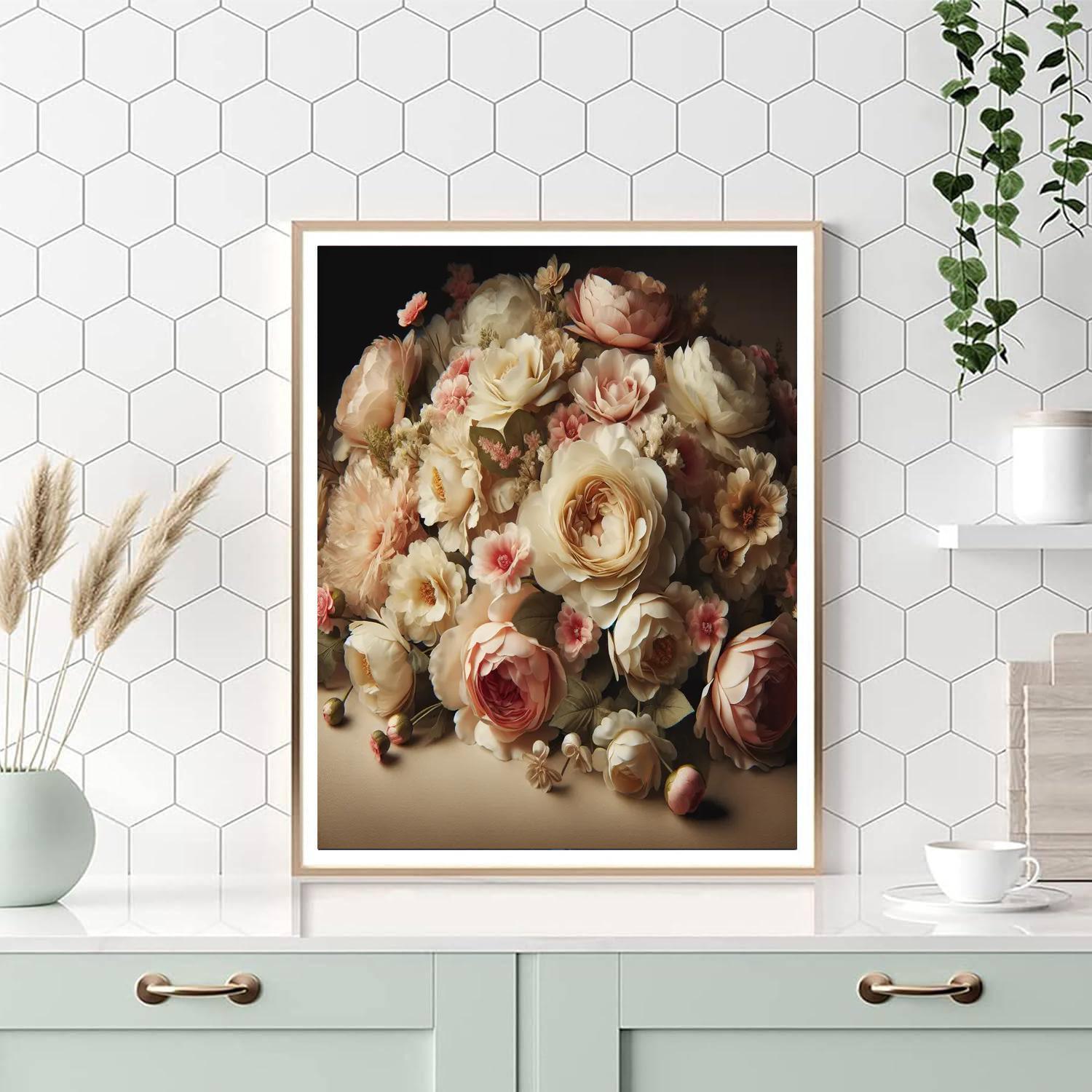 Vintage Floral Escape Paint By Numbers