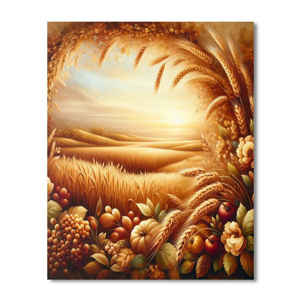 Golden Harvest Glory Paint By Numbers