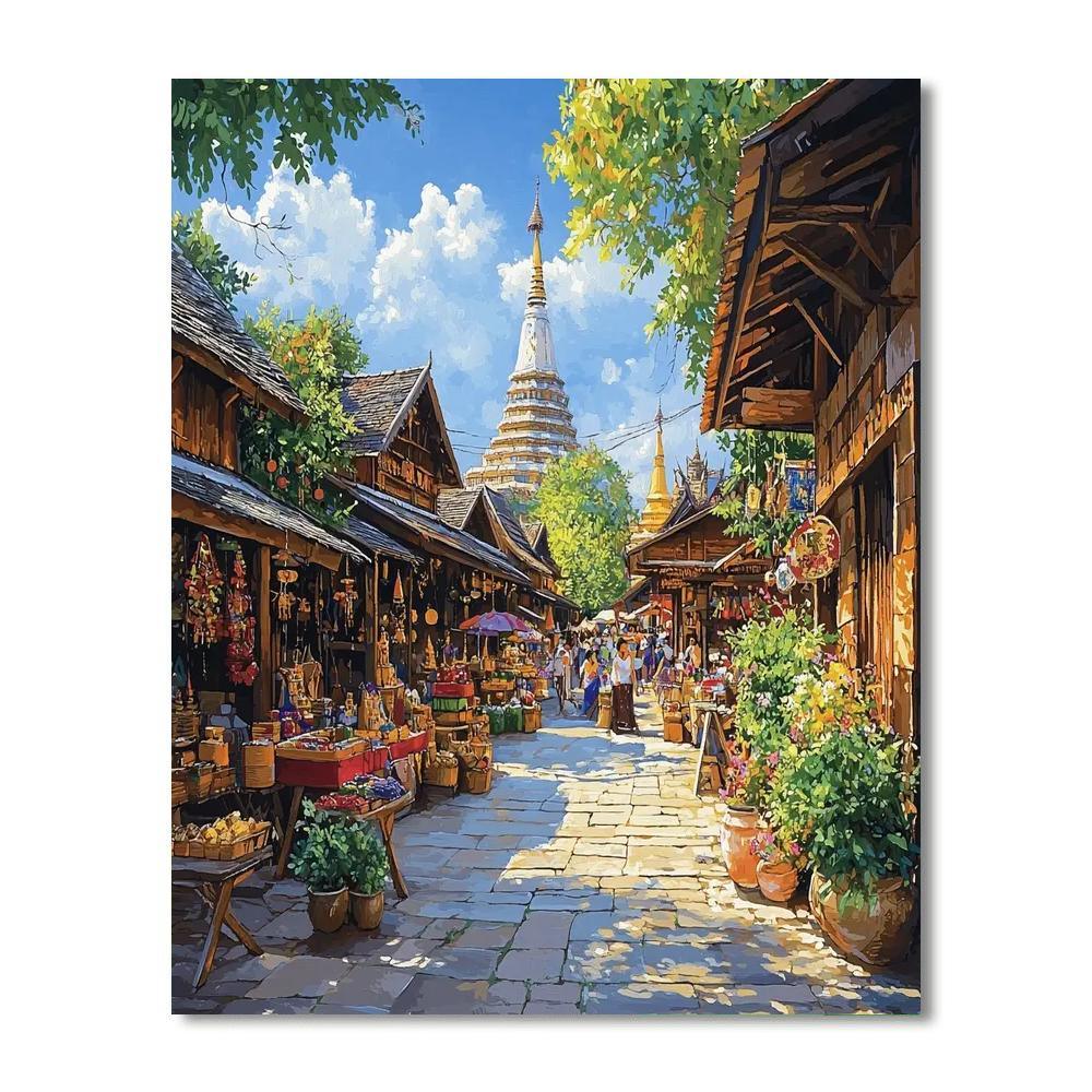 Chiang Mai Old City - Thailand Paint By Number