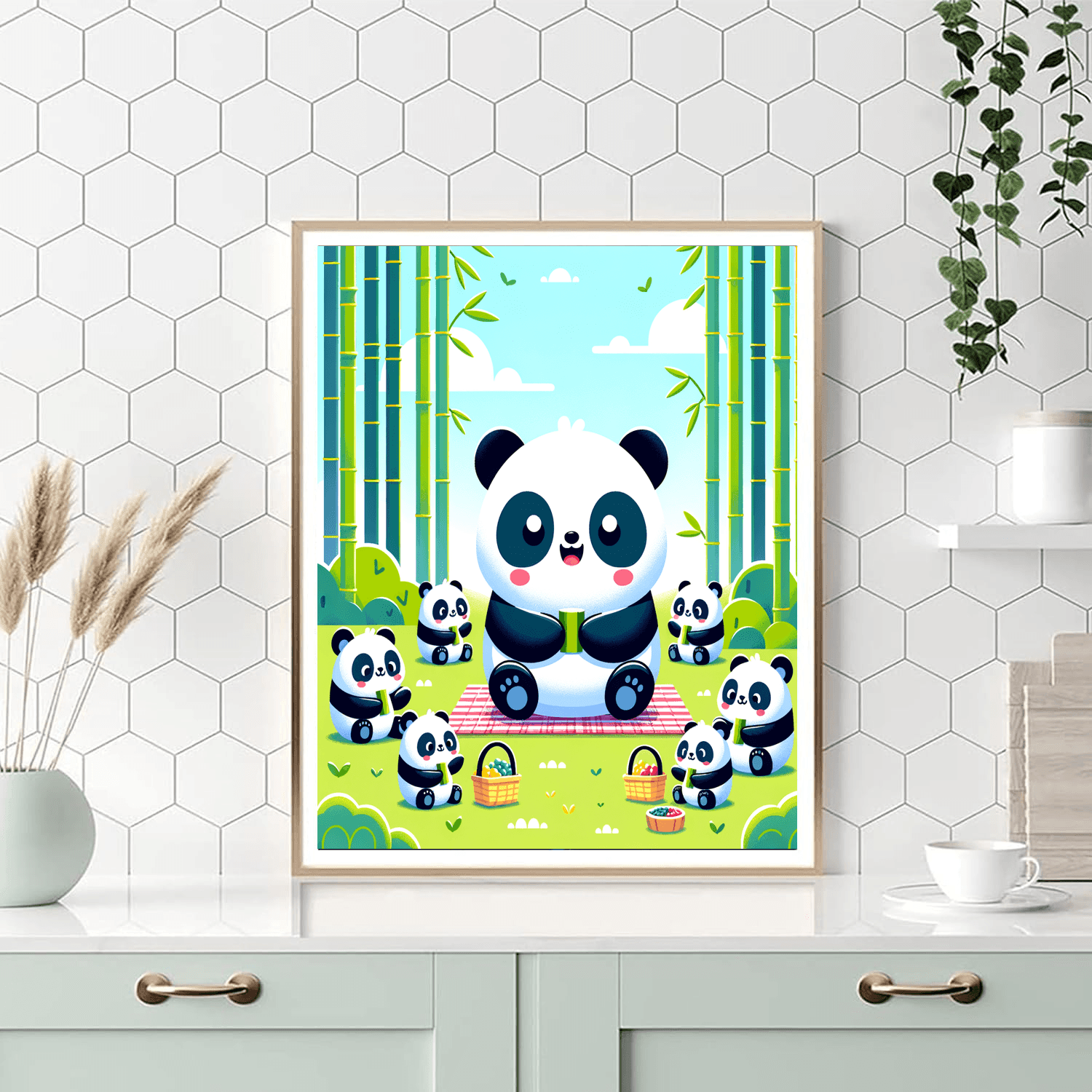 Magical Panda Picnic Numbered Painting Kits