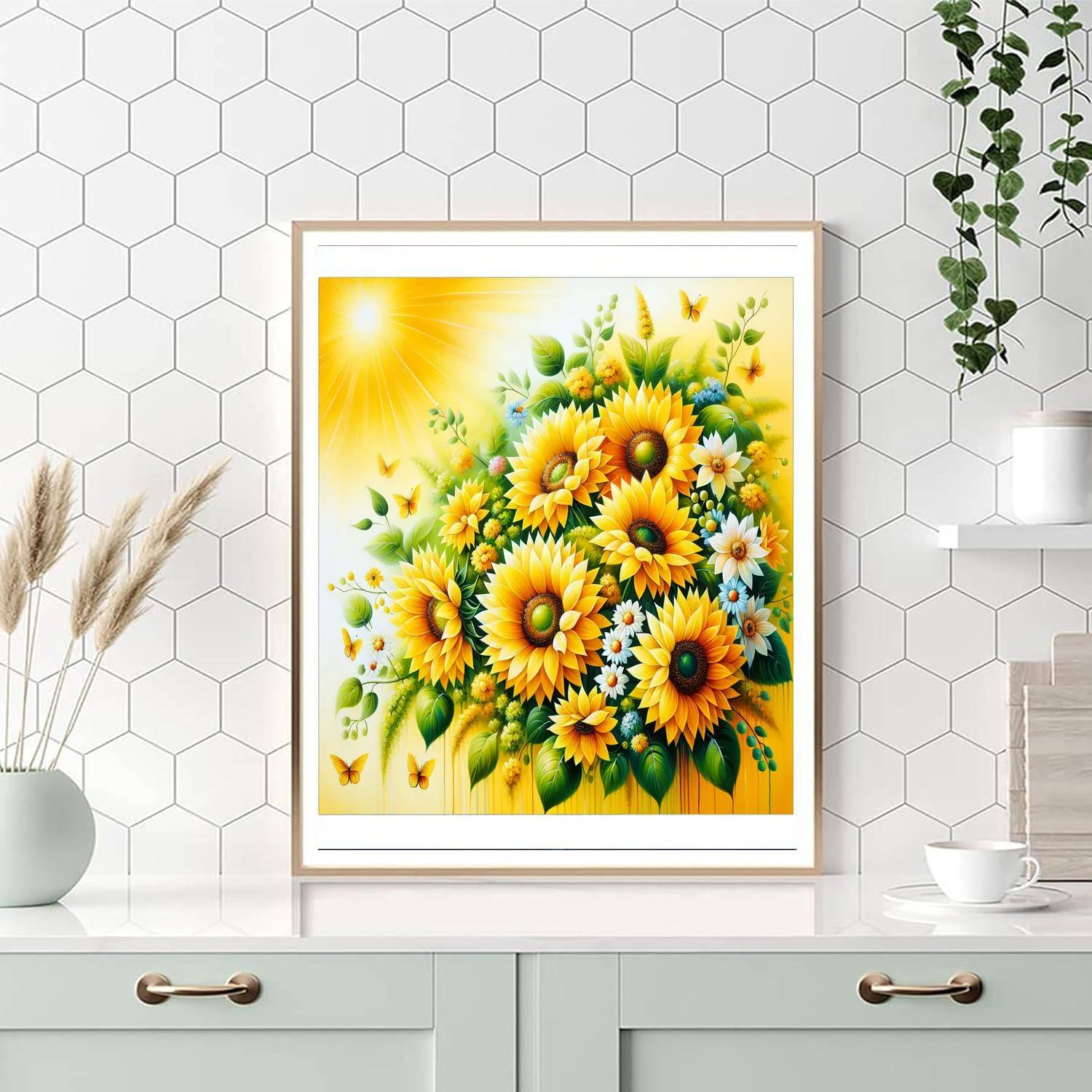 Cheerful Sunflowers Paint By Number