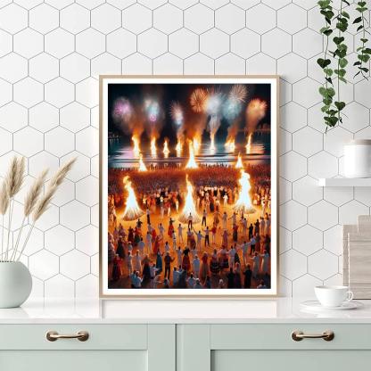 Festival Of San Juan - Spain Paint By Numbers Art