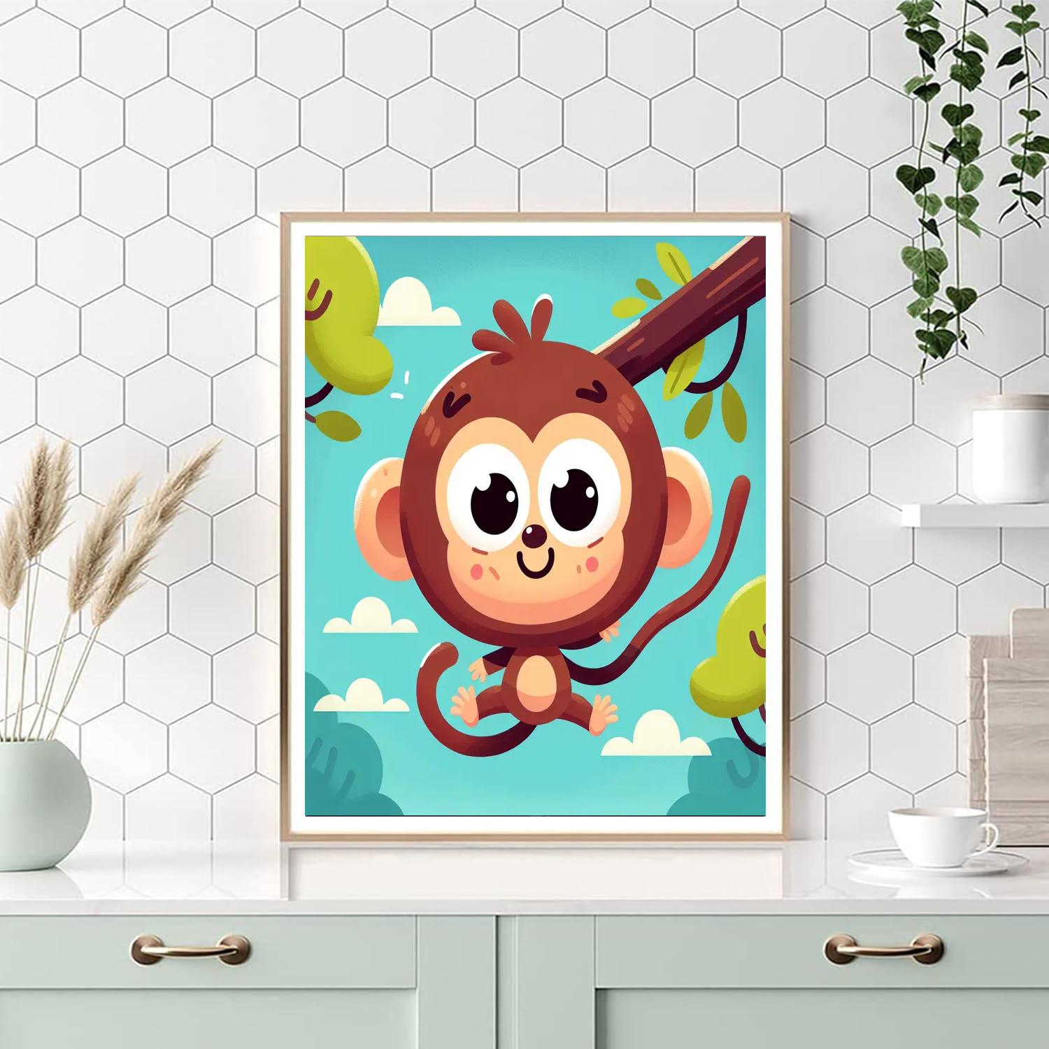 Cheeky Monkey Business Numbered Painting Kits