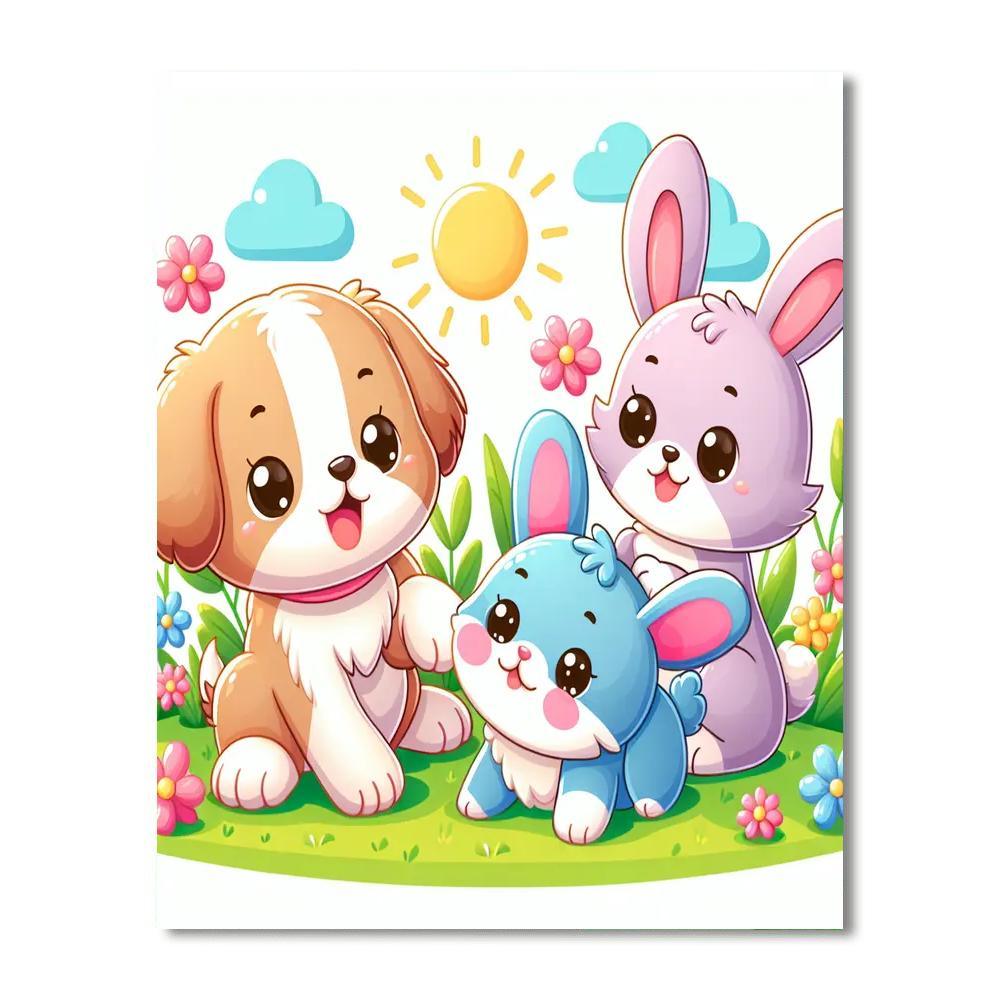 Charming Pets Numbered Painting Kits