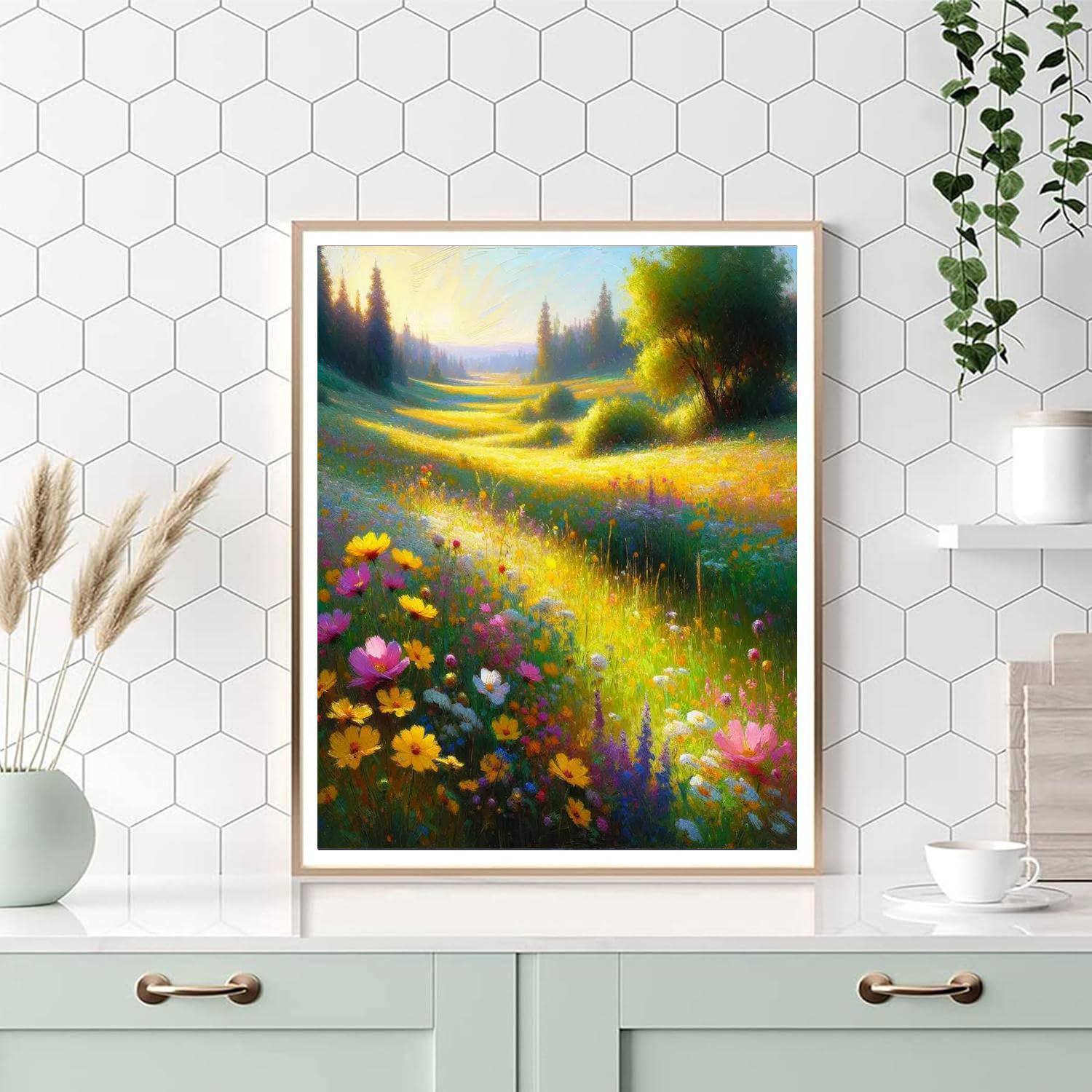 Sunlit Meadow Whimsy Paint By Color