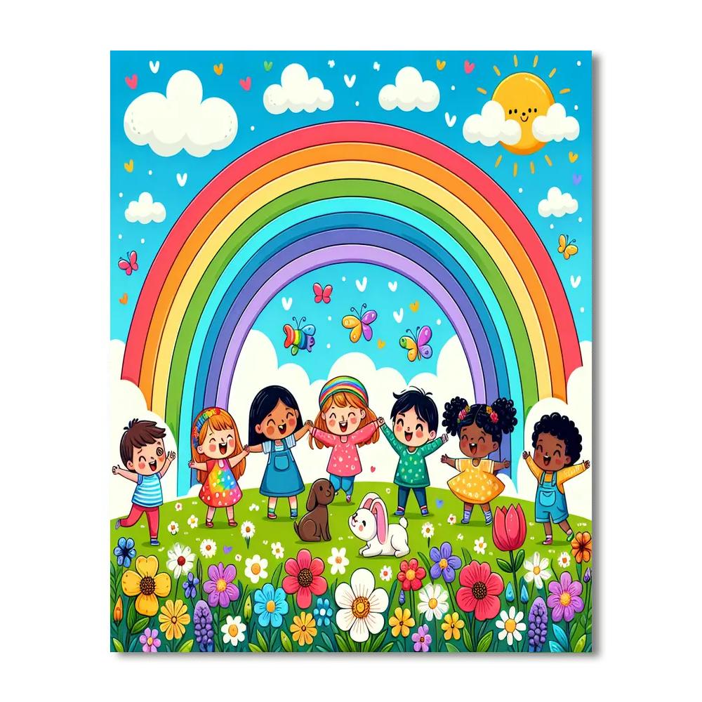 Radiant Rainbow Adventure Paint By Color