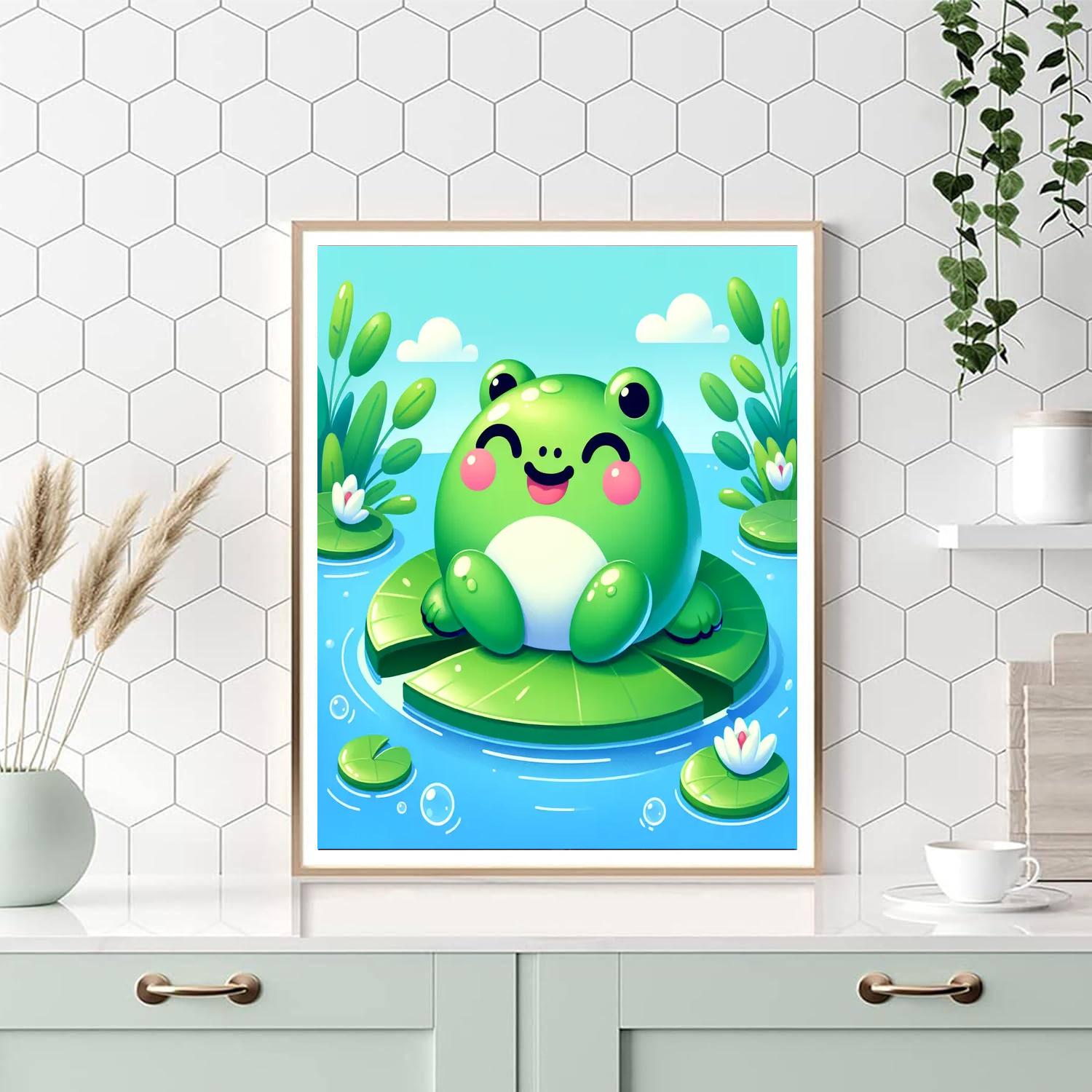 Happy Frog Paint By Number