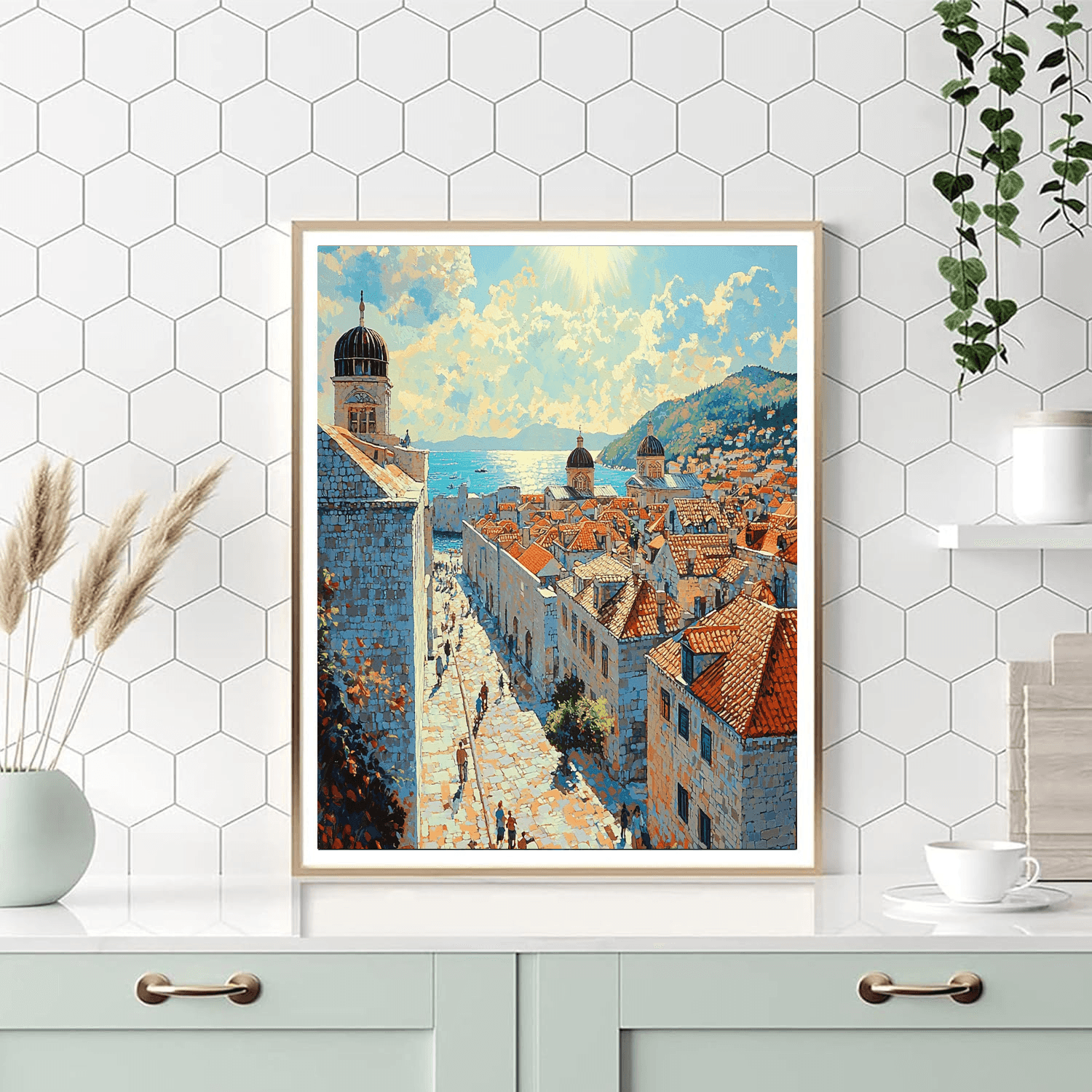 Dubrovnik Old Town DIY Paint By Numbers