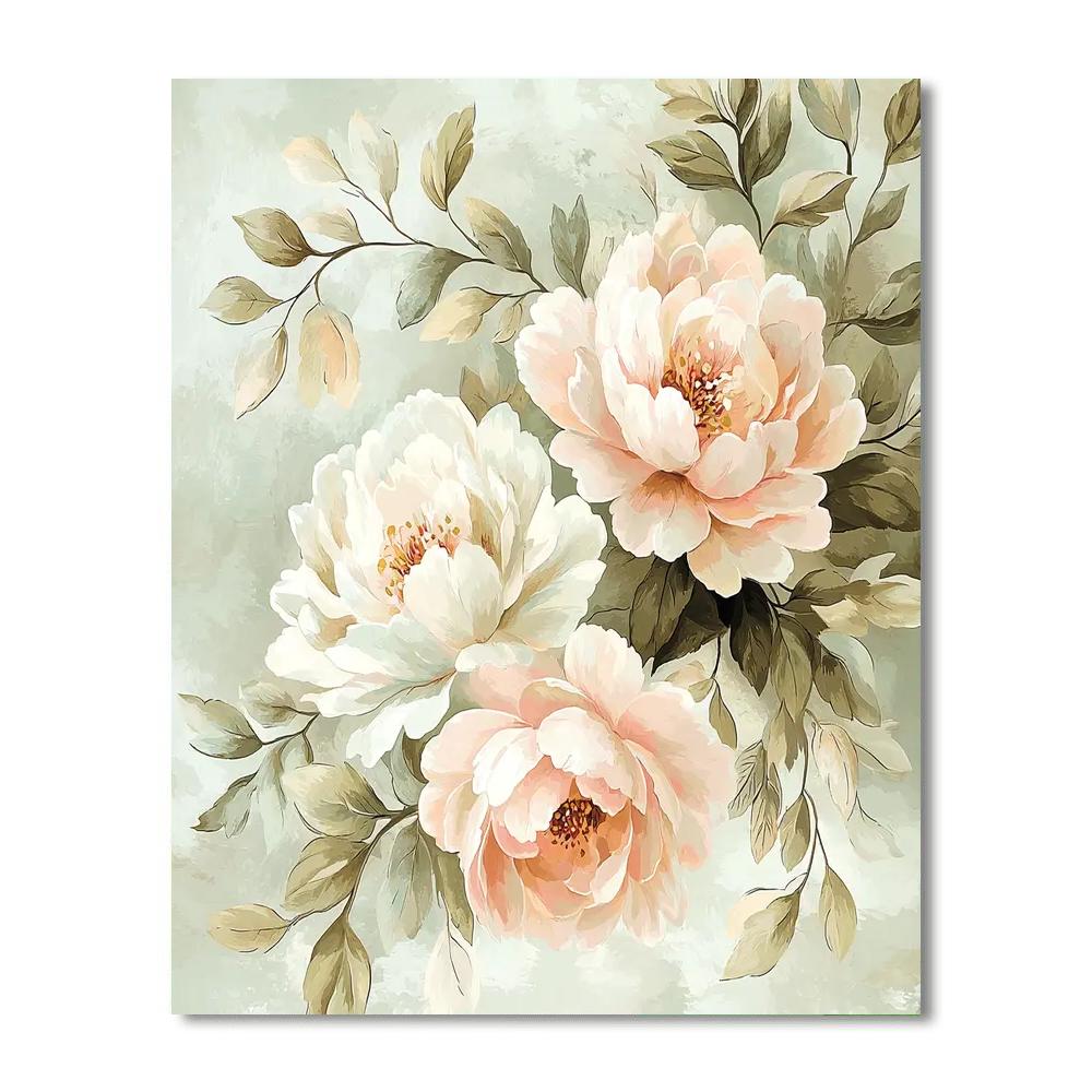 Leonardo Da Vinci Inspired Serene Blossom  Paint By Numbers Art
