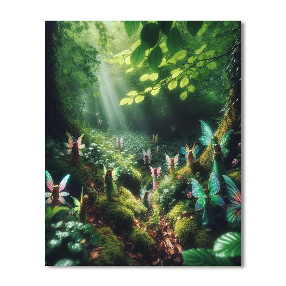 Fantasy Woodland Fairies DIY Paint By Numbers