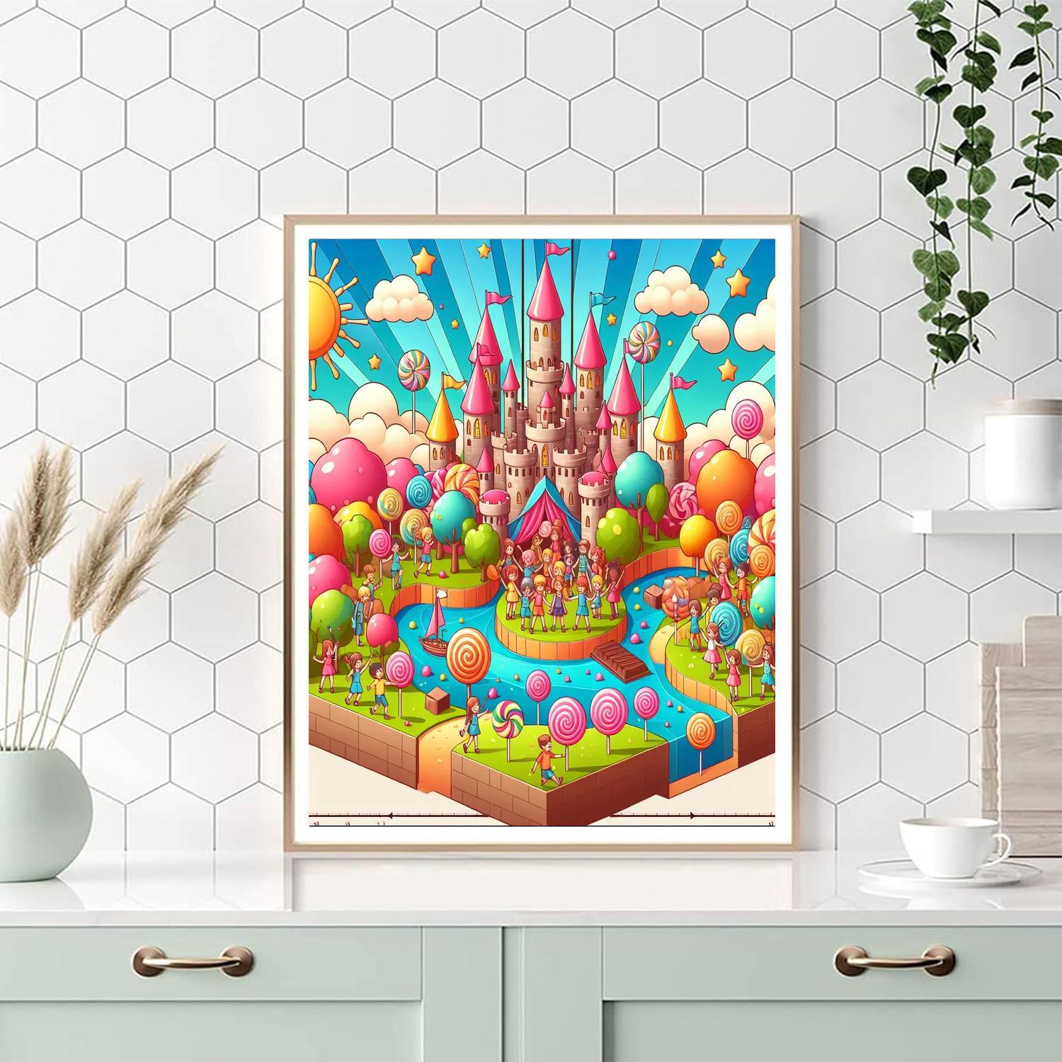Exploring Candy Castle Paint By Numbers