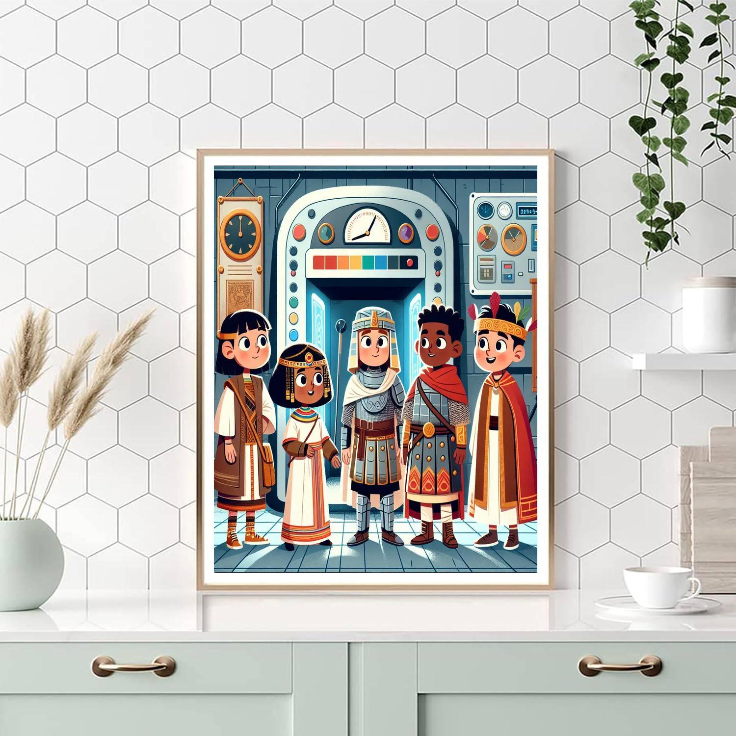 Time-traveling Adventures Painting By Numbers Kit