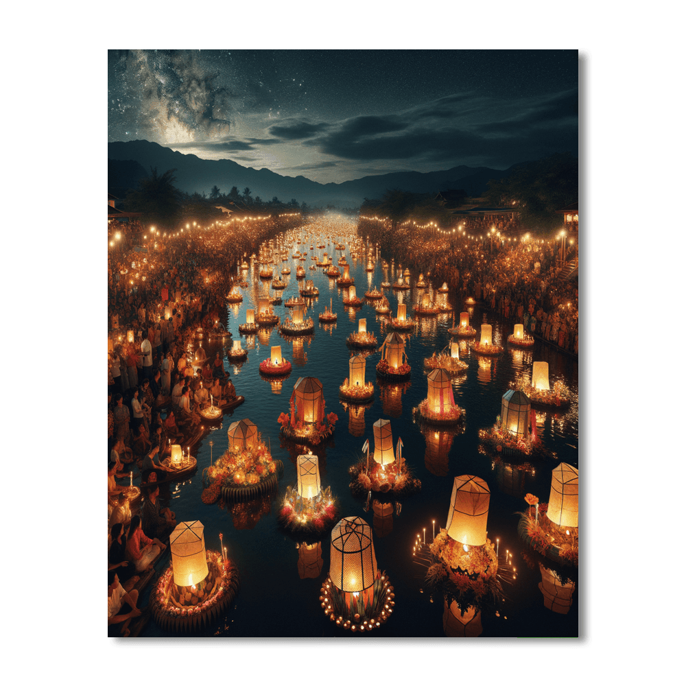 Loi Krathong Painting By Numbers Kit