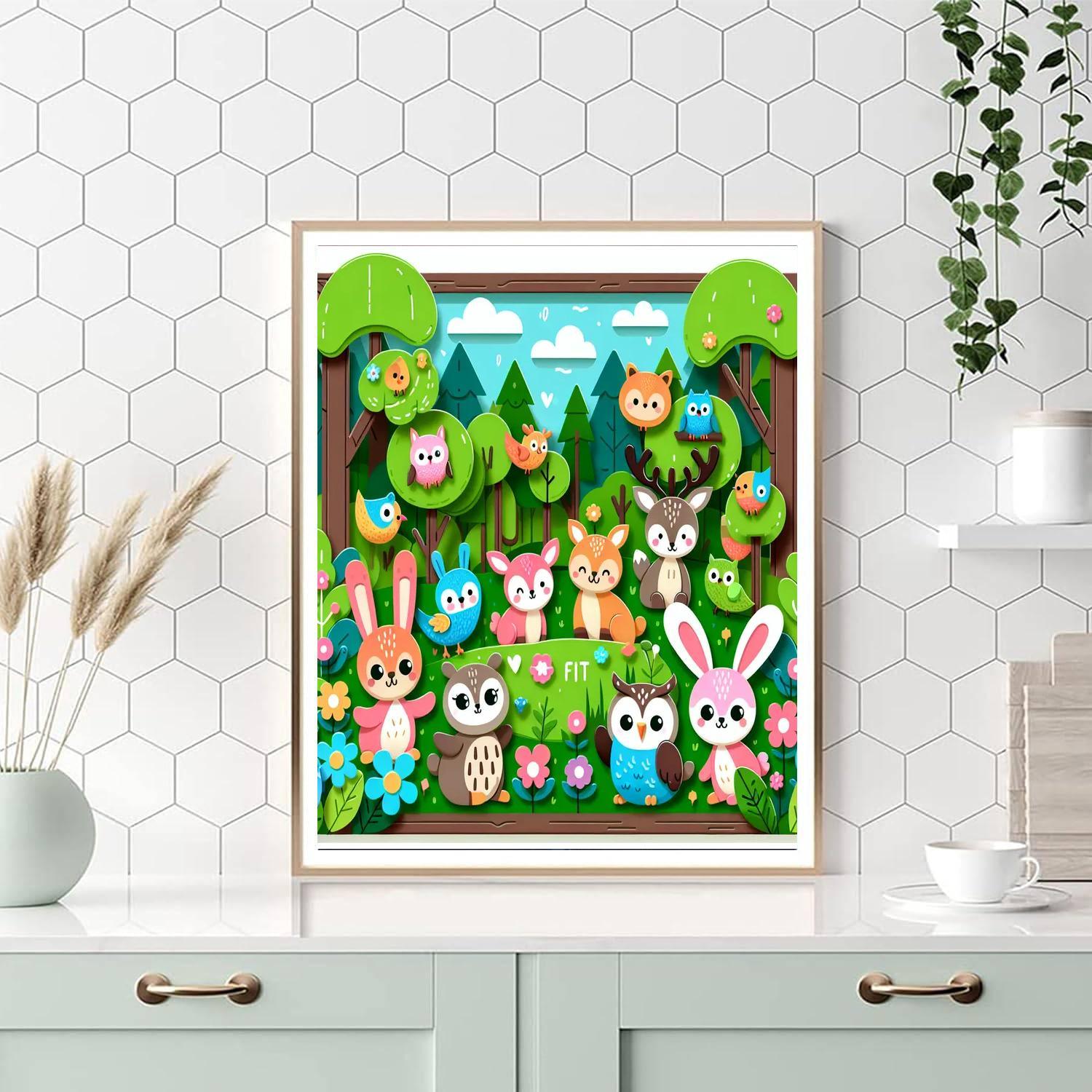 Adorable Forest Friends Painting By Numbers Kit