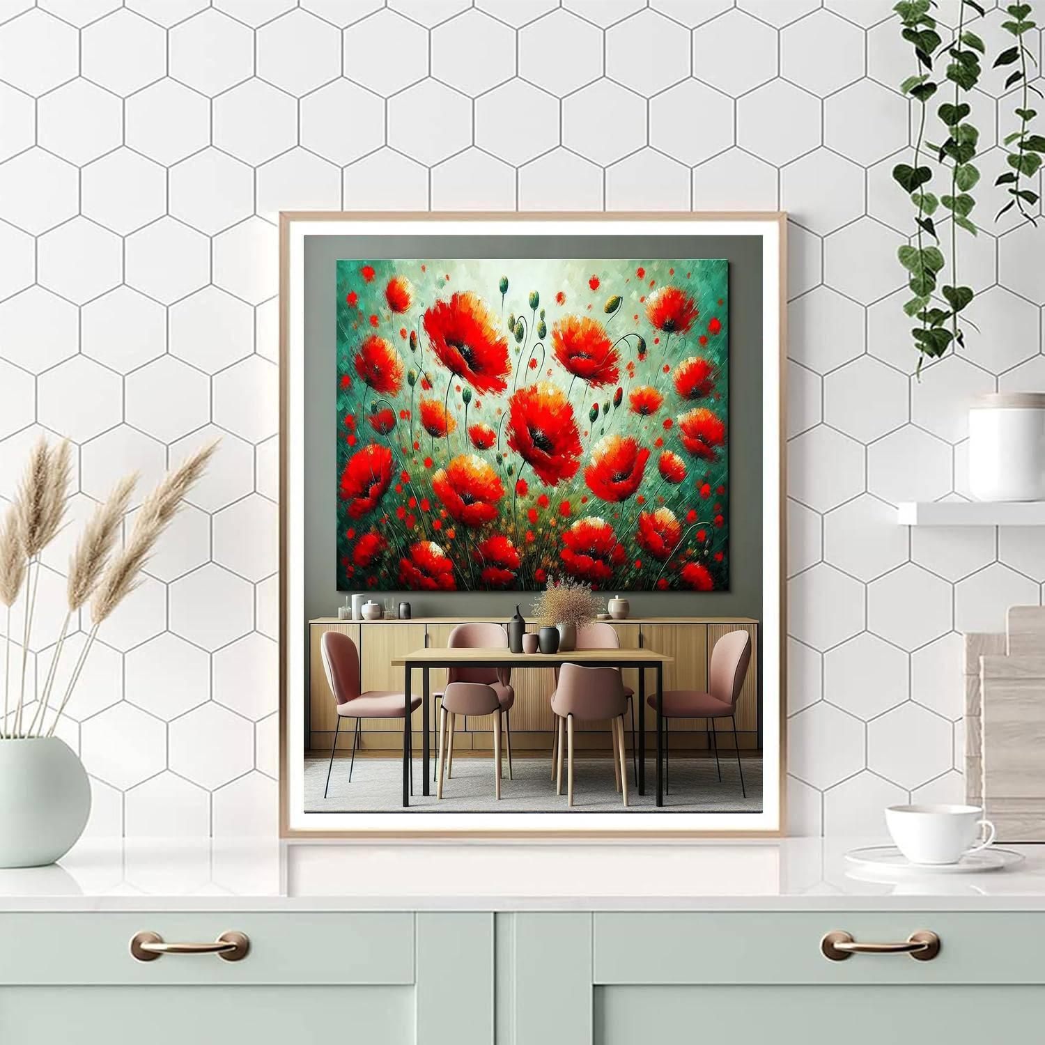 Poppies In Bloom Paint By Number