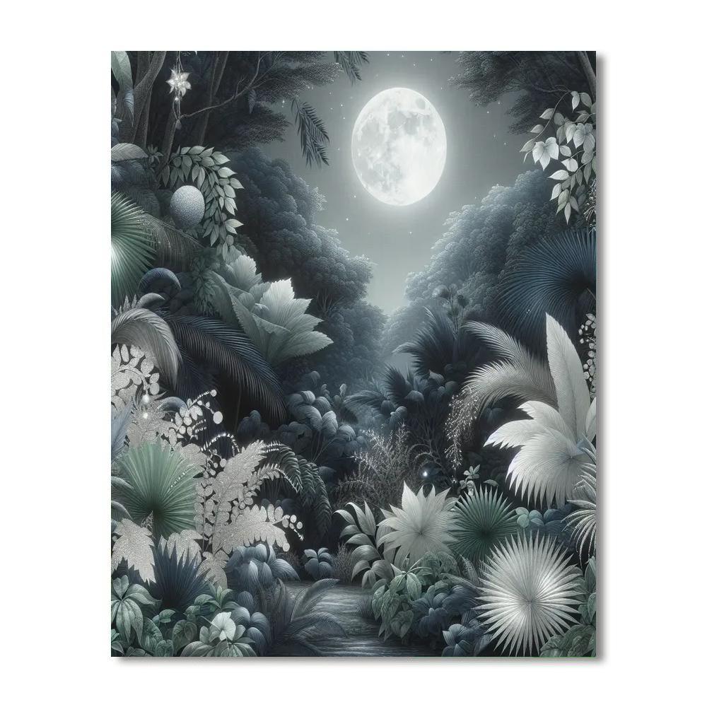 Midnight Jungle Secrets Painting By Numbers Kit