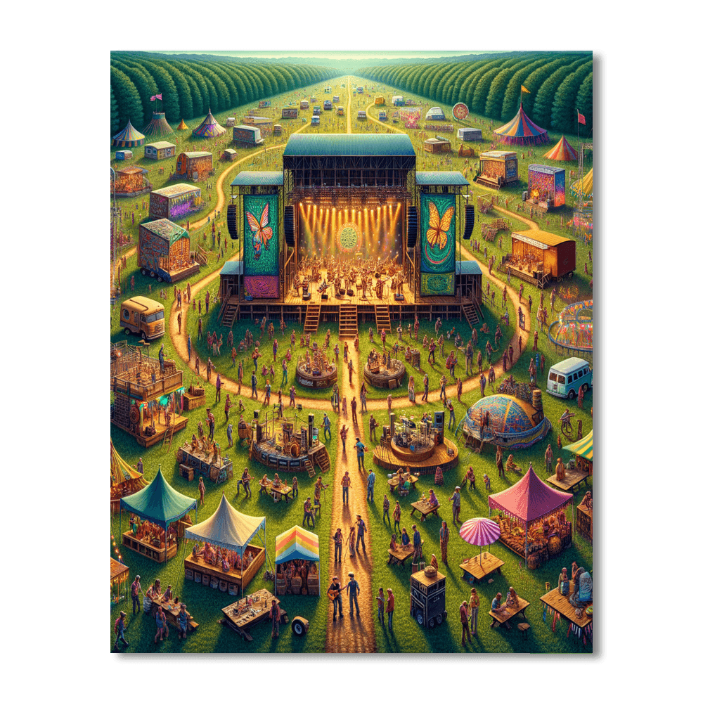 Bonnaroo Music Festival - Tennessee Paint By Color