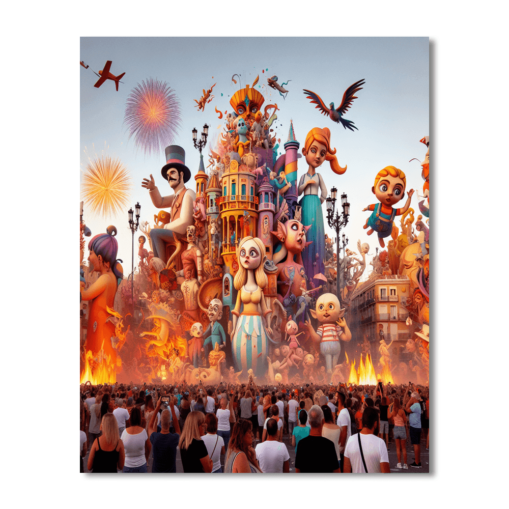 Fallas - Valencia, Spain Number Painting