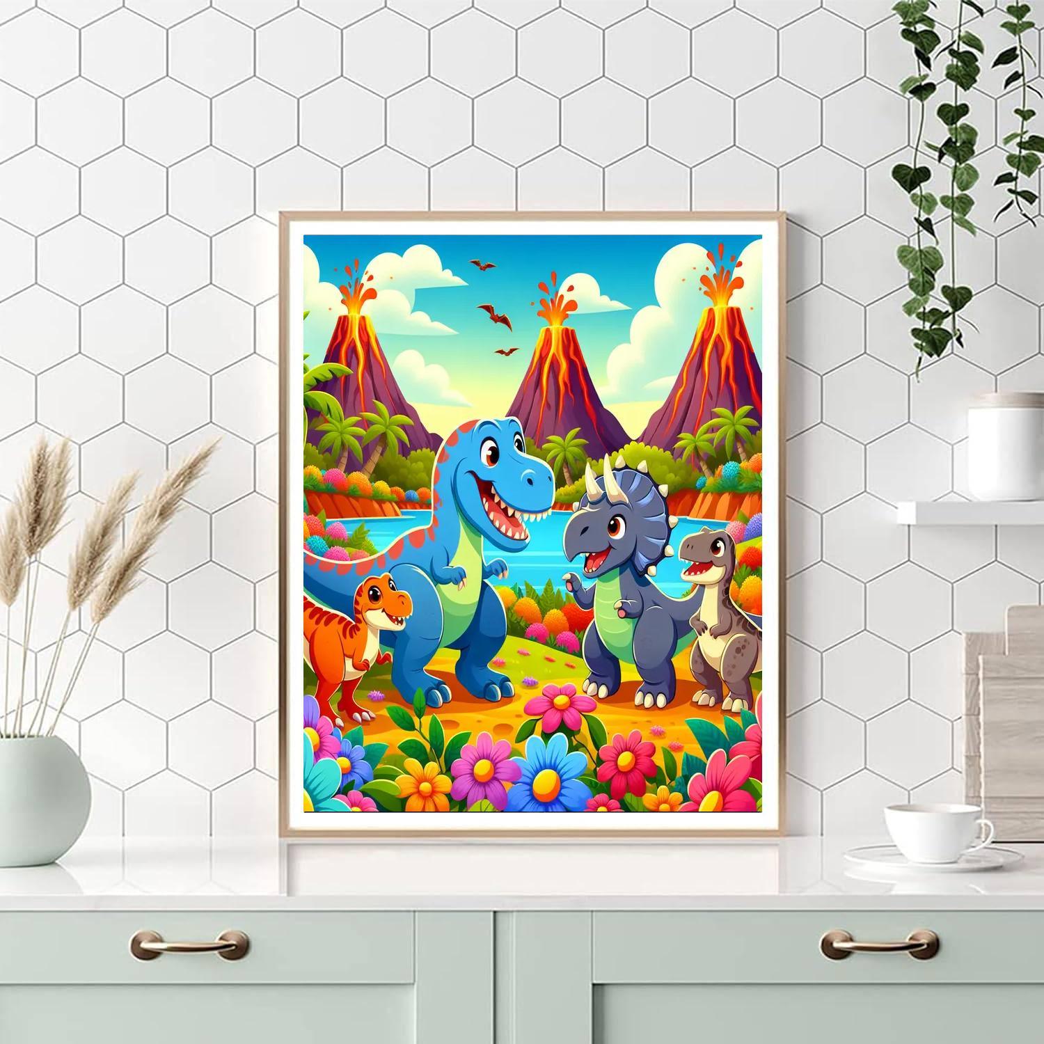 Daring Dinosaur Discovery Paint By Color