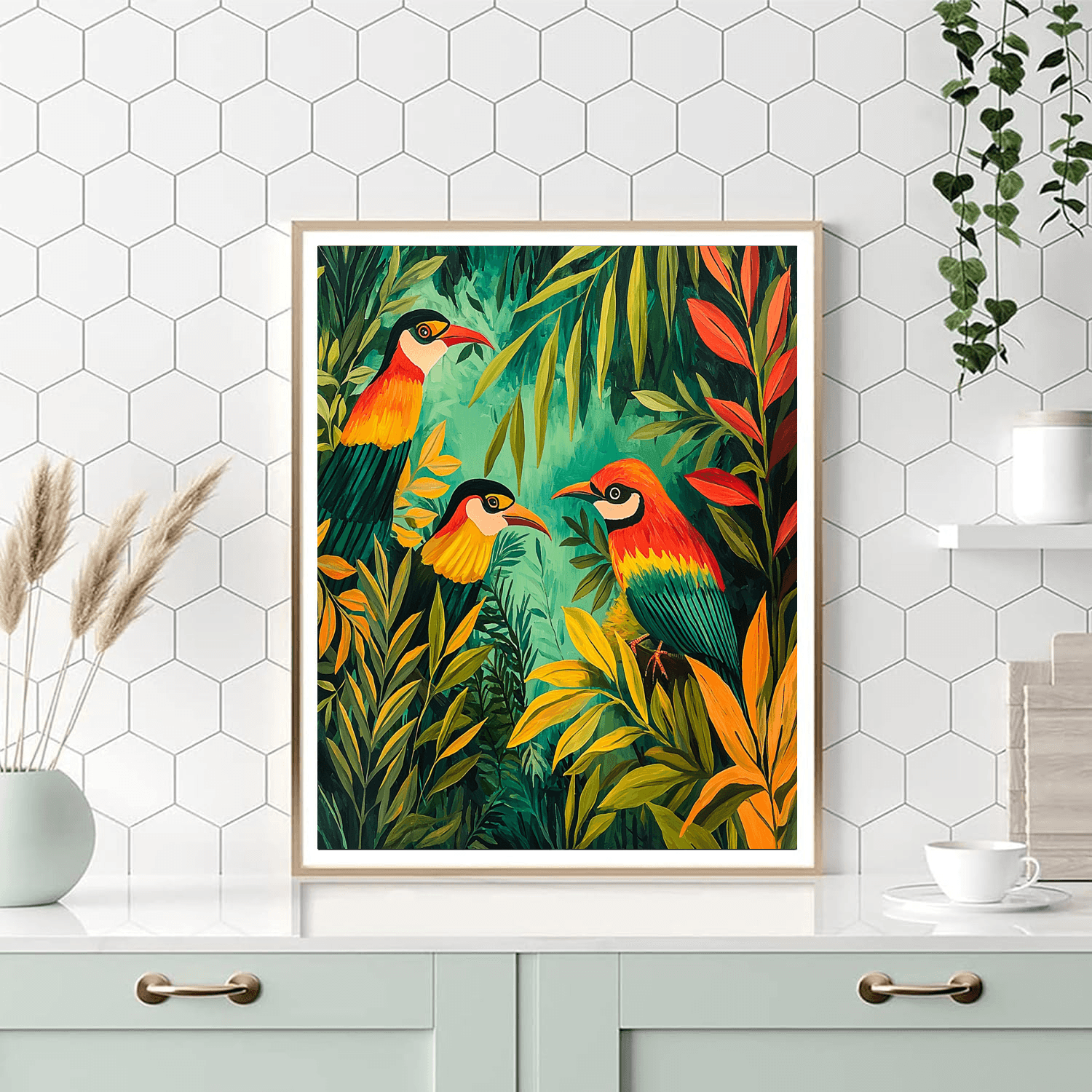 Henri Rousseau Inspired Jungle Serenade  Paint By Numbers