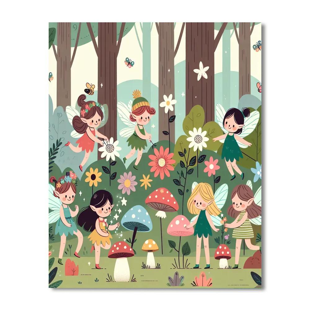 Fairy Woodland Wonder Numbered Painting Kits