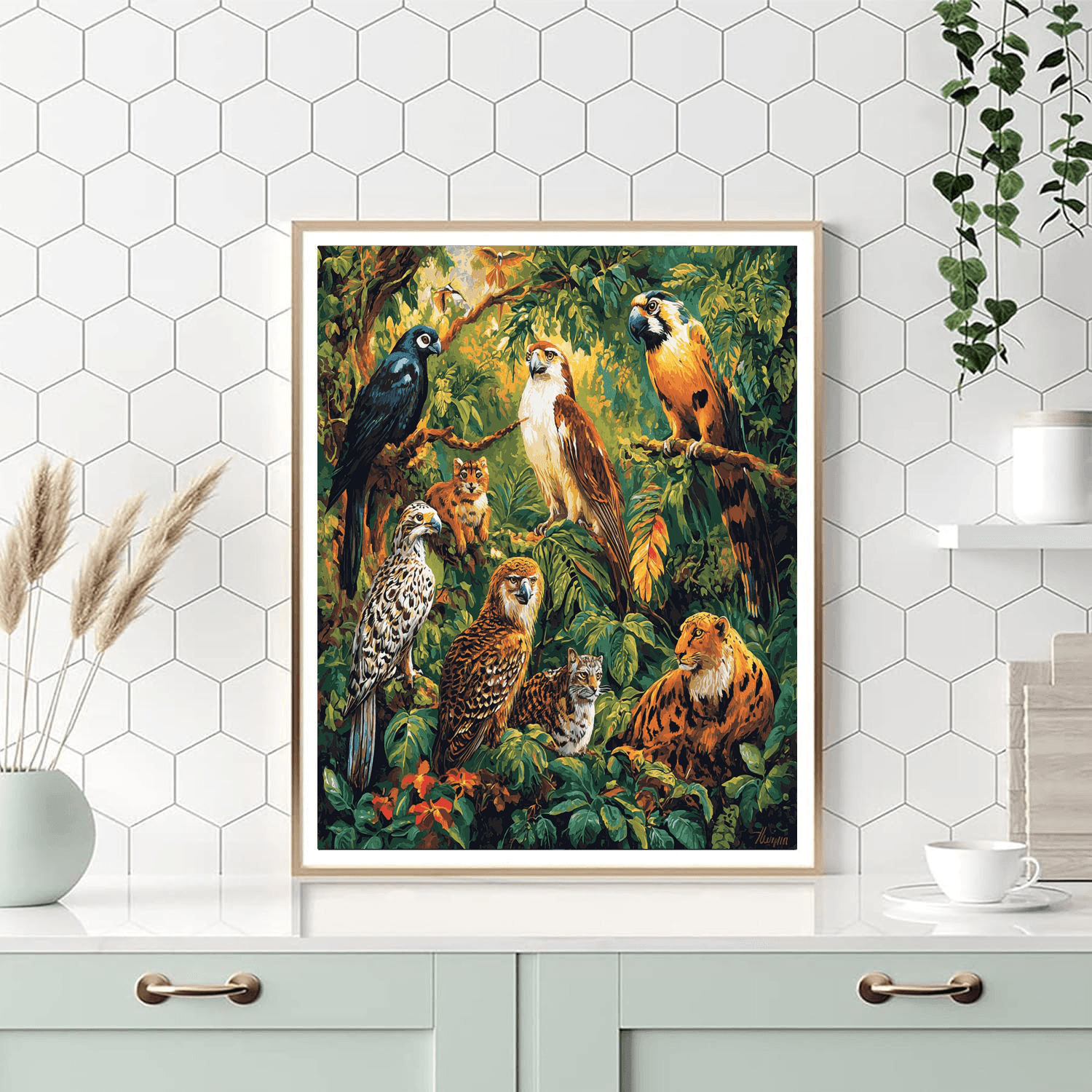 John James Audubon Inspired Wild Animal Spirits  Paint By Numbers Kits