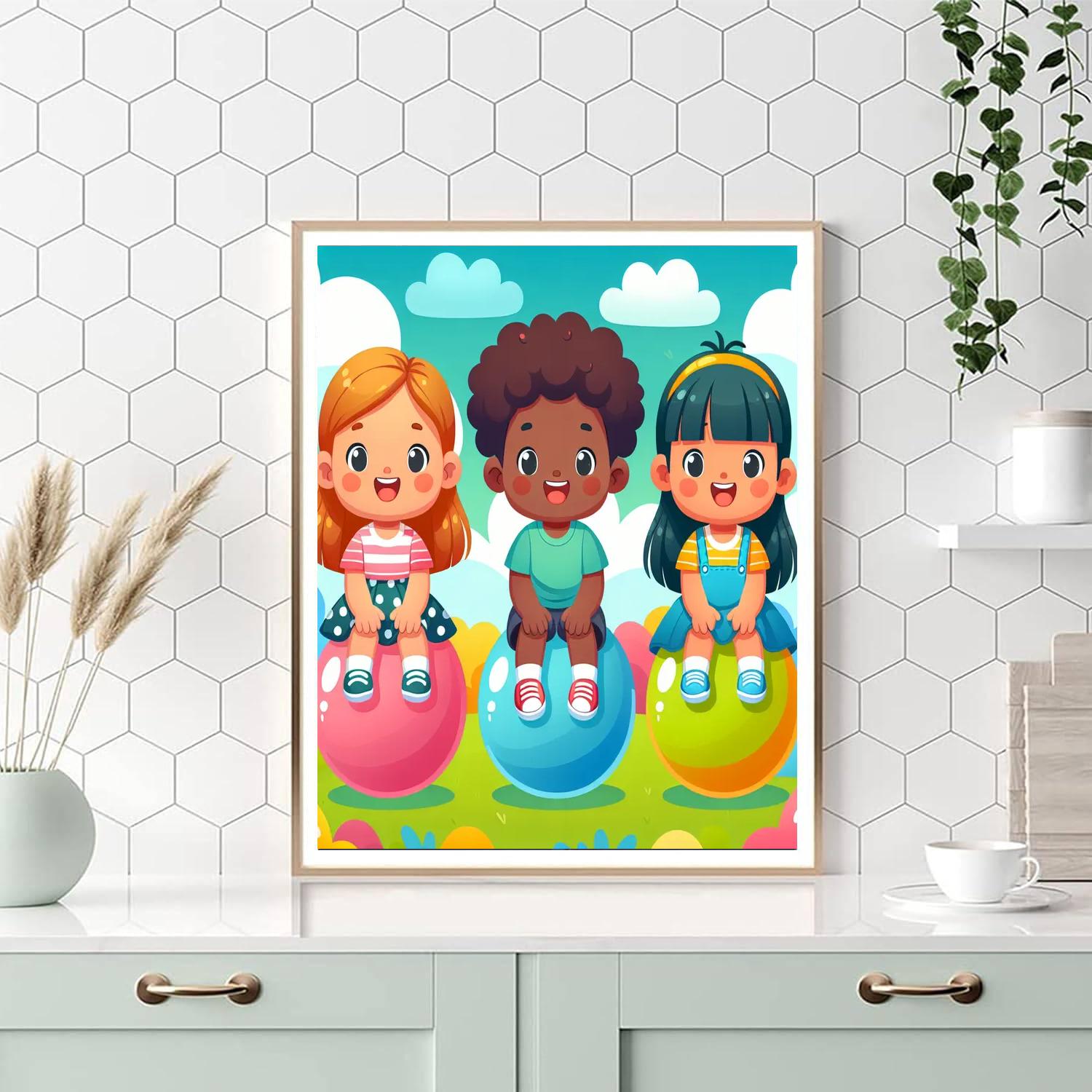 Bubble Adventure Painting Number Kit