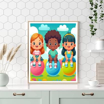 Bubble Adventure Painting Number Kit