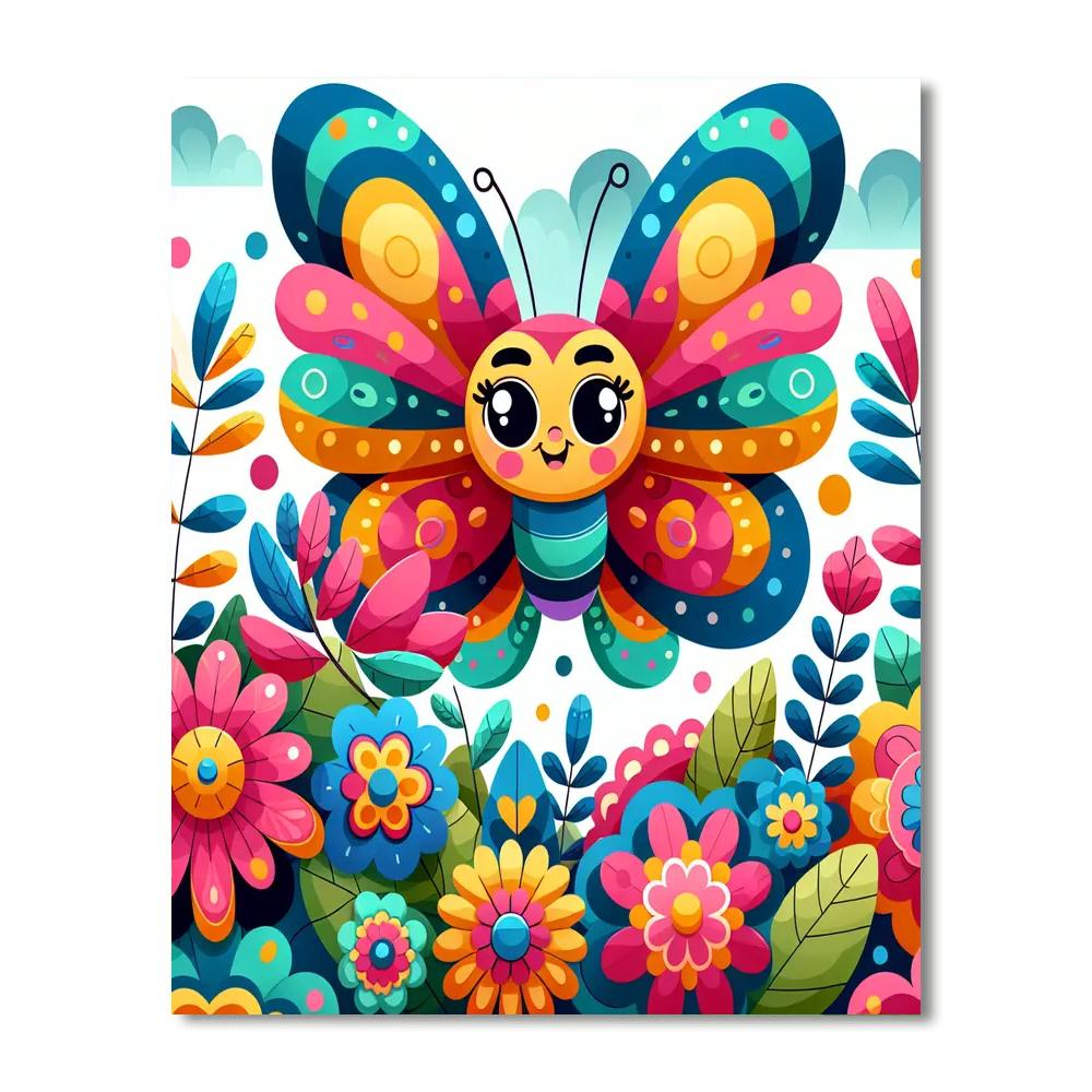 Enchanting Butterfly Numbered Painting Kits