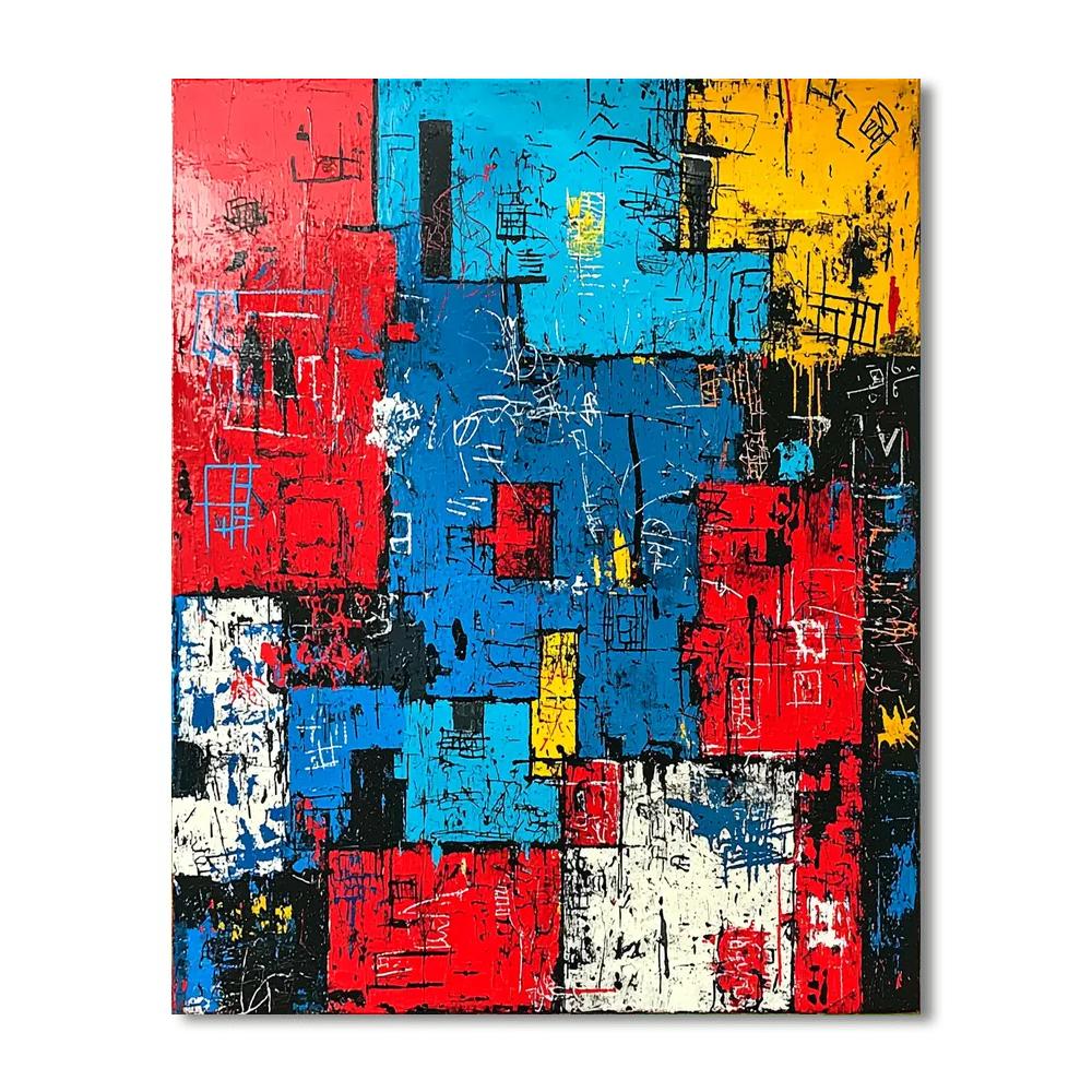 Jean-Michel Basquiat Inspired Metaphysical Conversations  Paint By Numbers Kits