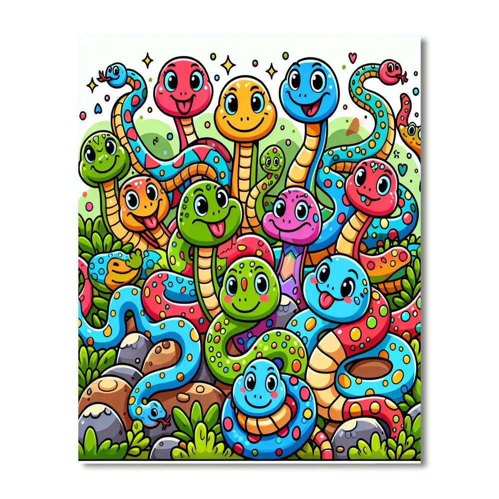 Super Snakes Painting Number Kit