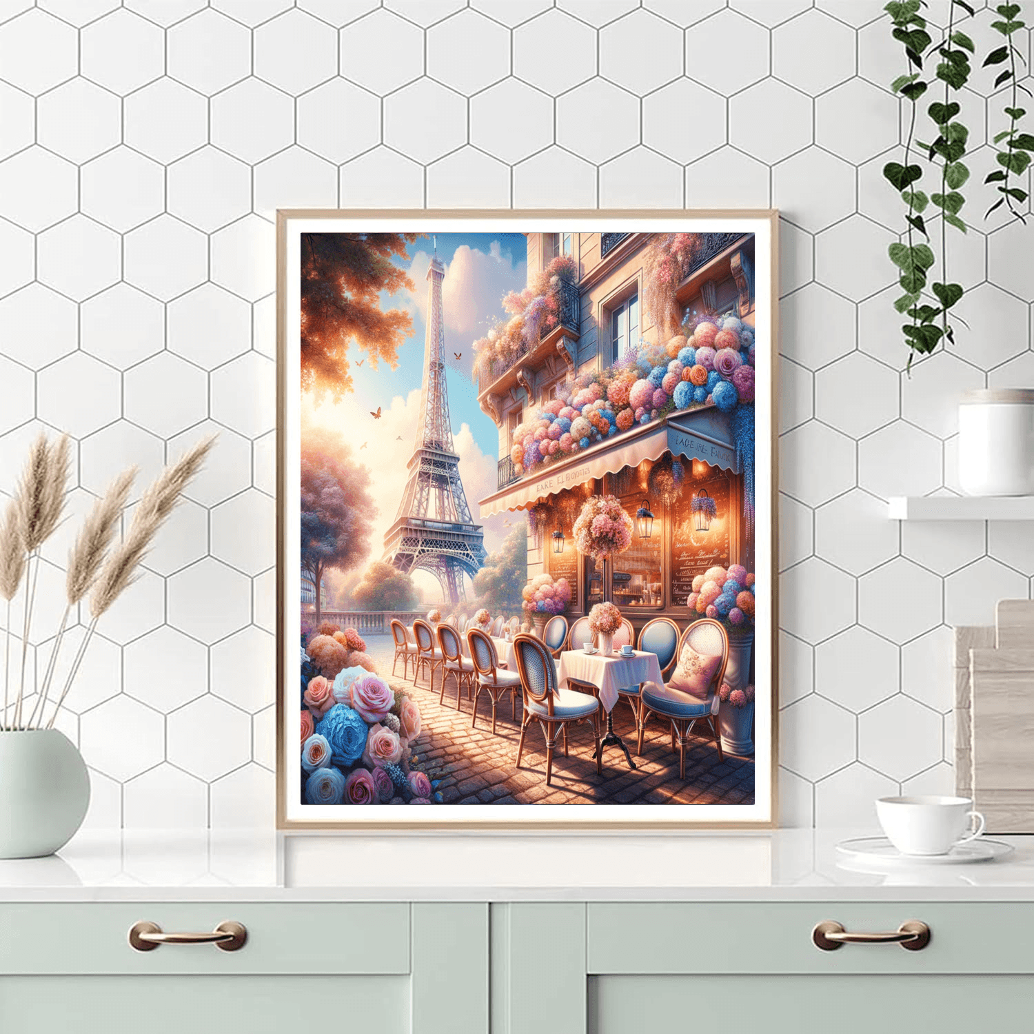 Café In Paris DIY Paint By Numbers